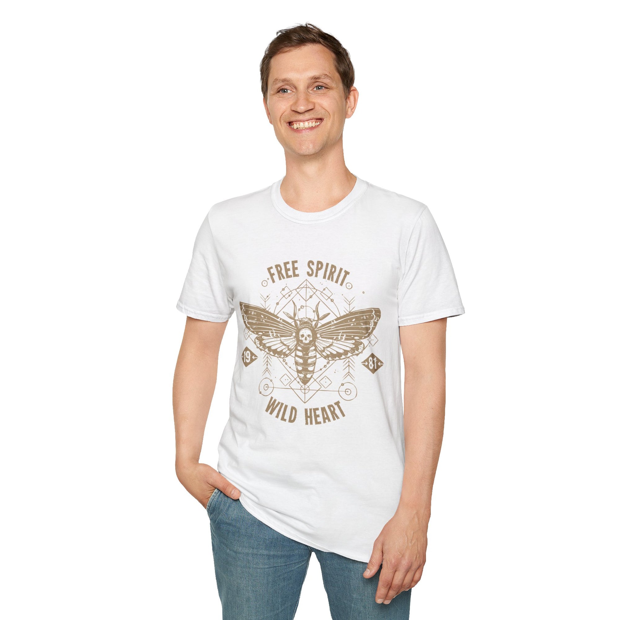 Free Spirit Wild Heart Unisex T-Shirt, Boho Graphic Tee, Nature Lover Shirt, Gift for Adventurers, Casual Wear, Everyday Comfort
