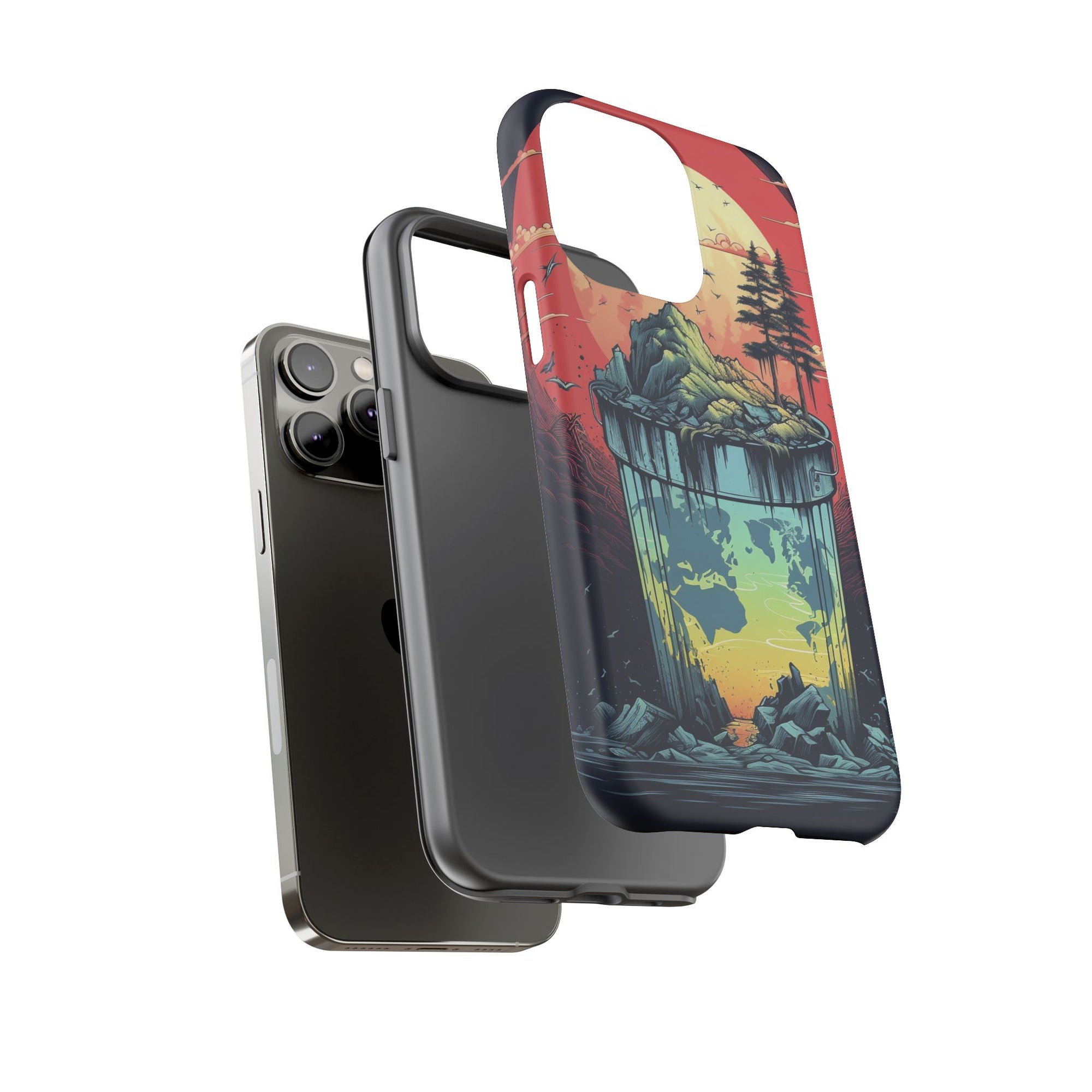 Vibrant Nature-Themed Phone Case, Tough Cases for Adventurers, Eco-Friendly, Trendy Phone Accessory, Great Gift for Nature Lovers