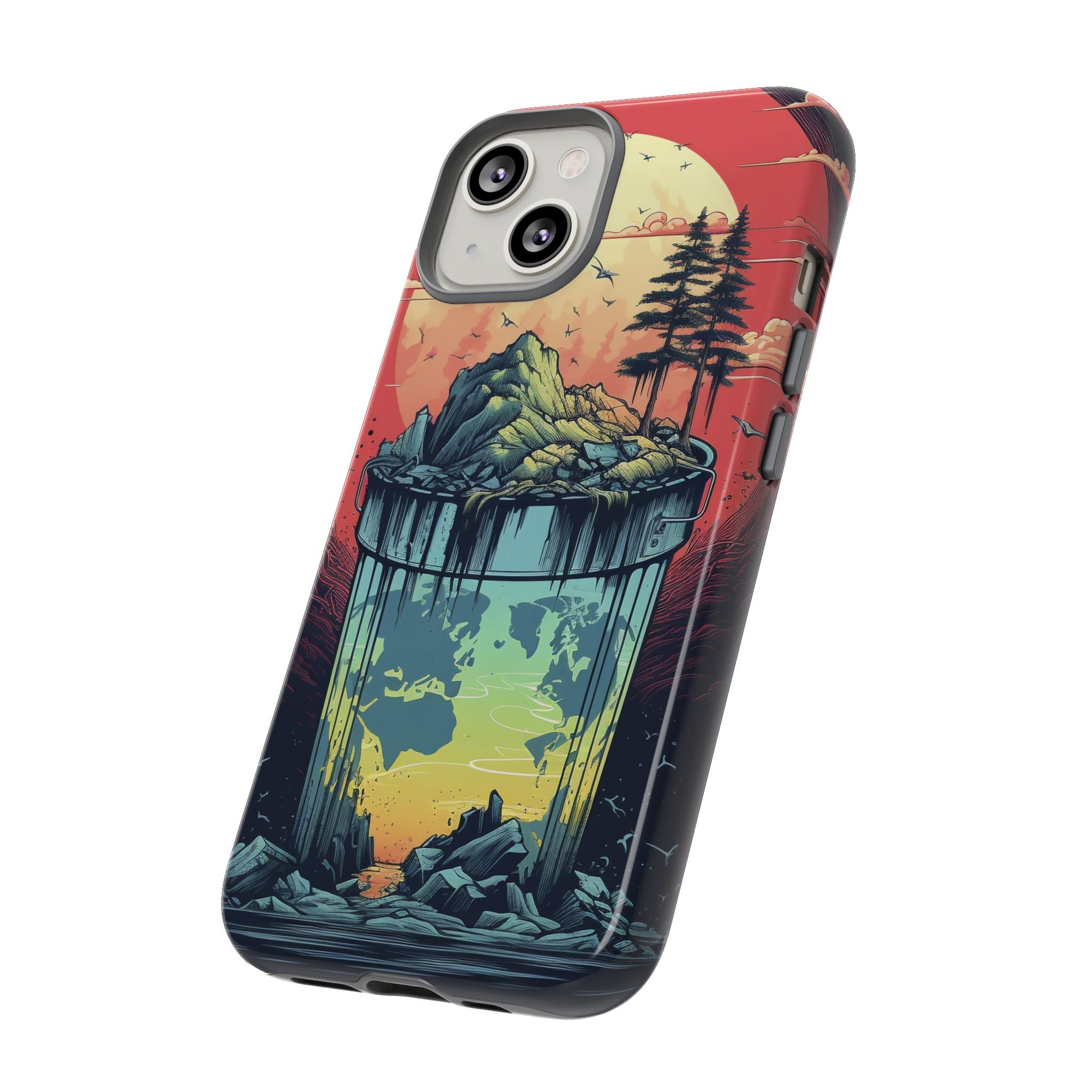Vibrant Nature-Themed Phone Case, Tough Cases for Adventurers, Eco-Friendly, Trendy Phone Accessory, Great Gift for Nature Lovers