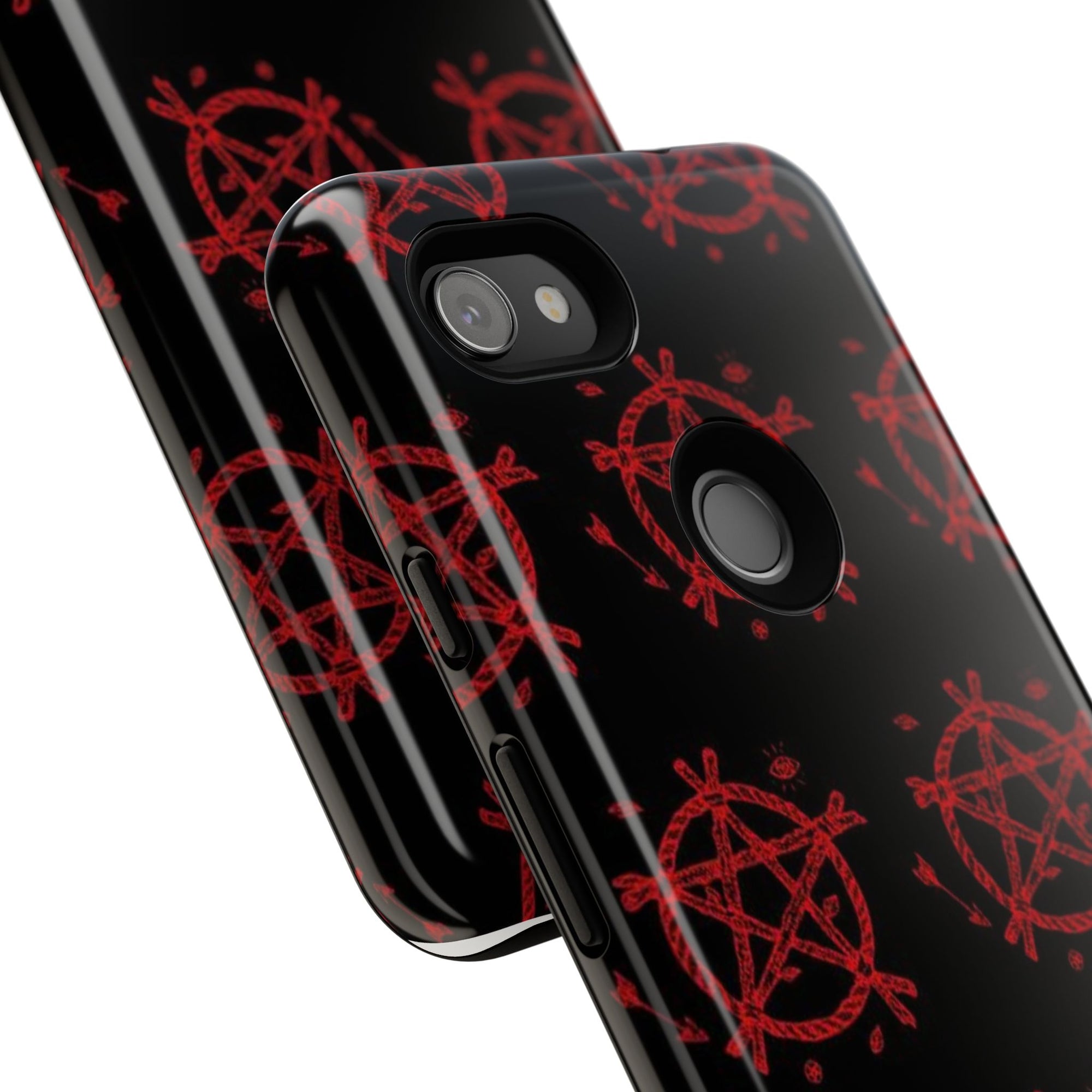 Anarchist iPhone Case, Tough Phone Cover, Punk Style Accessory, Unique Gift for Rebels, Goth Aesthetic Phone Case