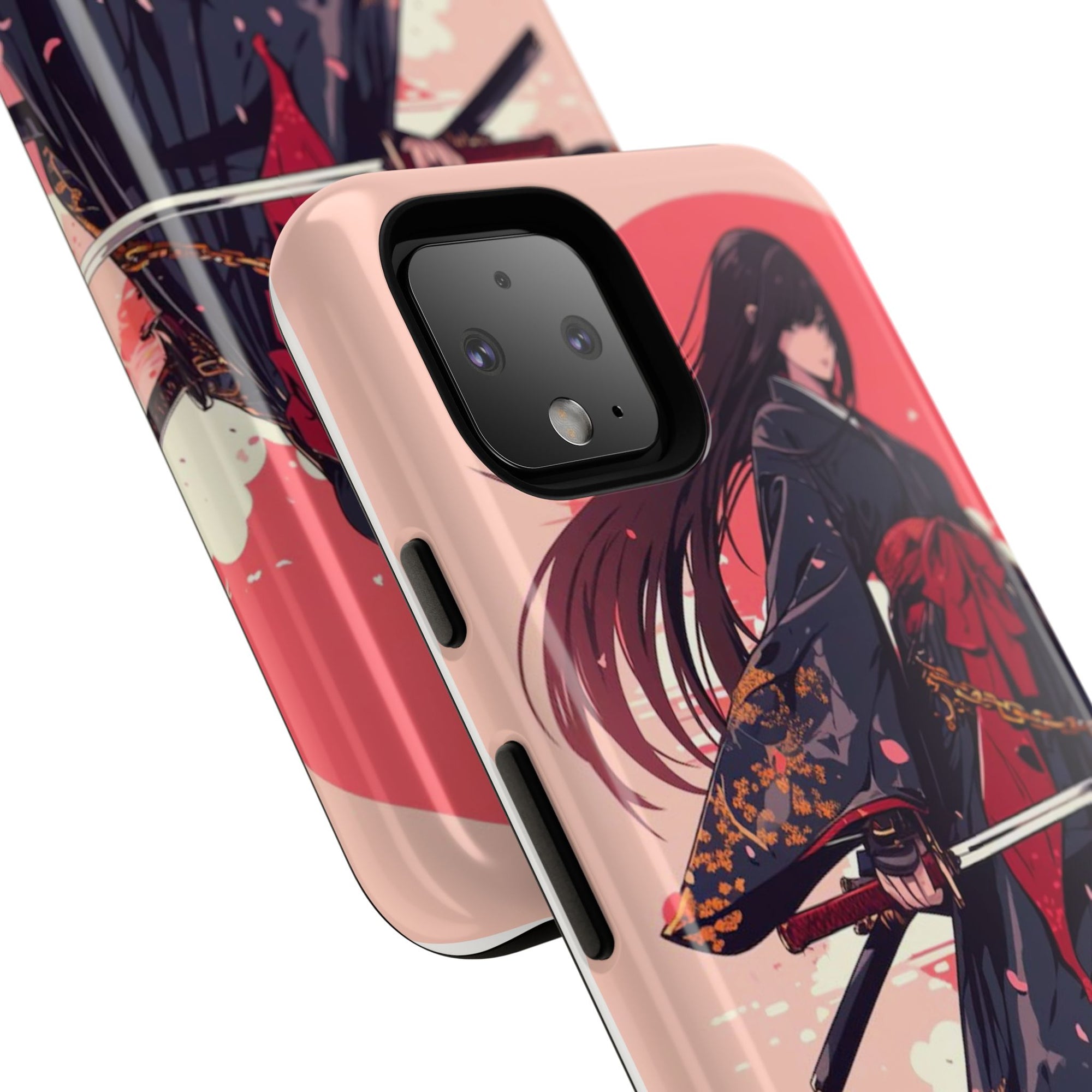 Stylish Phone Case with Warrior Design, Tough Phone Cover for Anime Lovers, Gift for Gamers, Cute Phone Accessories, Unique Tech Gifts