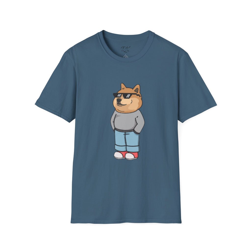 Cool Dog Graphic Tee | Unisex Softstyle T-Shirt, Funny Pet Lover Gift, Dog Dad Shirt, Casual Wear, Gift for Animal Lovers