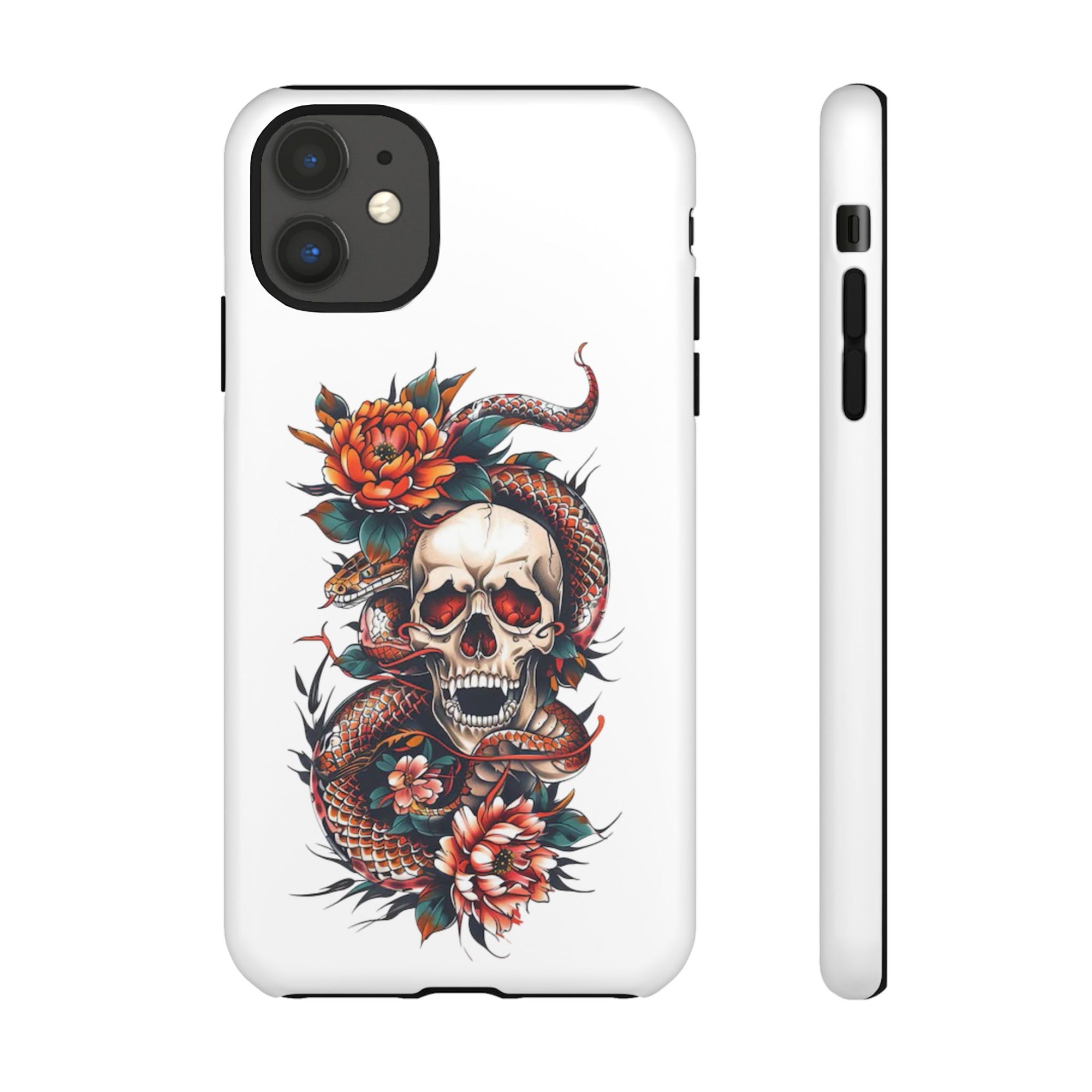 Tough Cases: Skull and Snake Phone Cases, Edgy Accessories, Alternative Fashion, Quirky Gift Ideas, Gothic Style