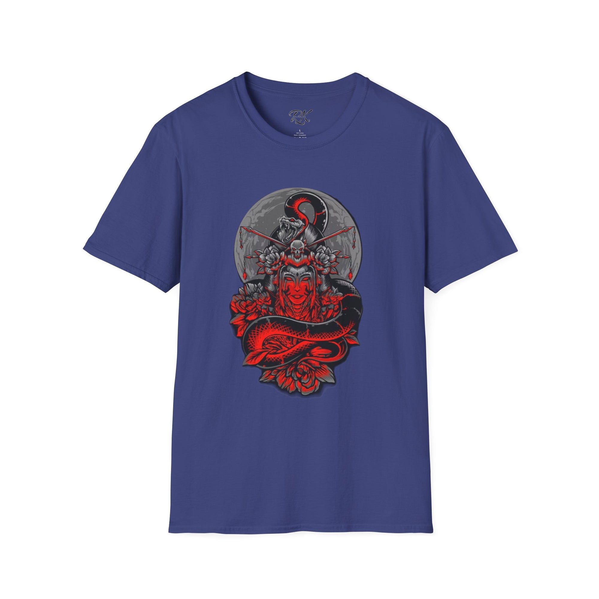 Warrior Spirit Unisex Softstyle T-Shirt, Graphic Tee, Trendy Streetwear, Gifts for Him, Casual Wear, Unique Design