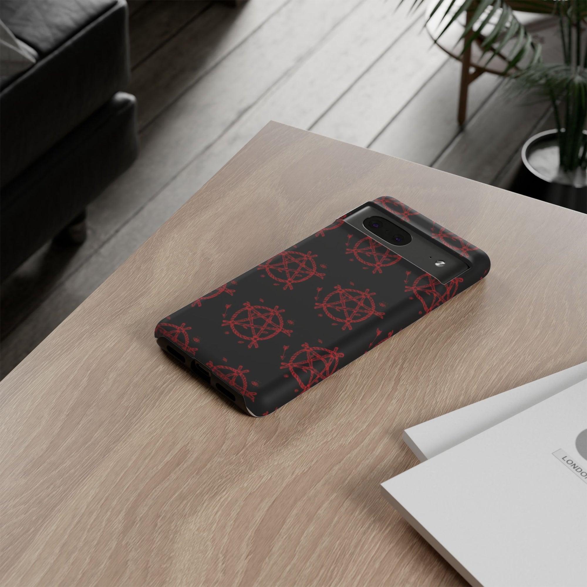 Anarchist iPhone Case, Tough Phone Cover, Punk Style Accessory, Unique Gift for Rebels, Goth Aesthetic Phone Case