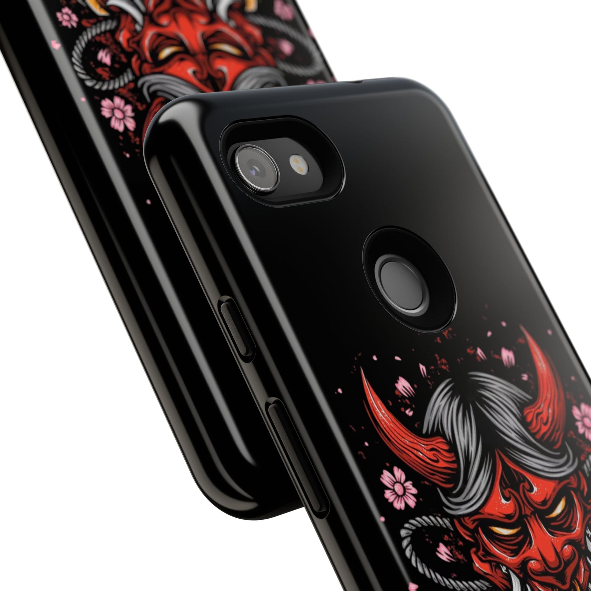 Tough Cases: Fierce Demon Phone Case, Edgy Phone Cover, Protect Your Device, Gift for Anime Fans, Unique Artwork Case