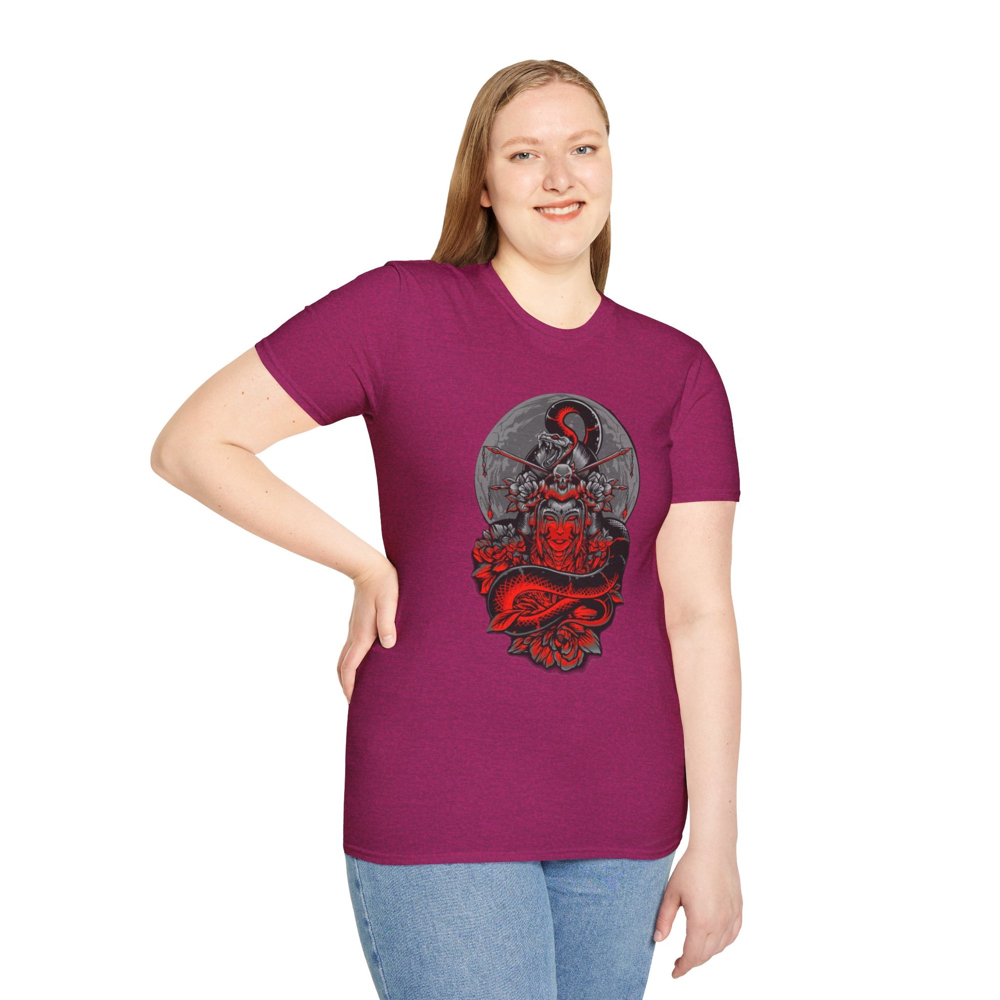 Warrior Spirit Unisex Softstyle T-Shirt, Graphic Tee, Trendy Streetwear, Gifts for Him, Casual Wear, Unique Design