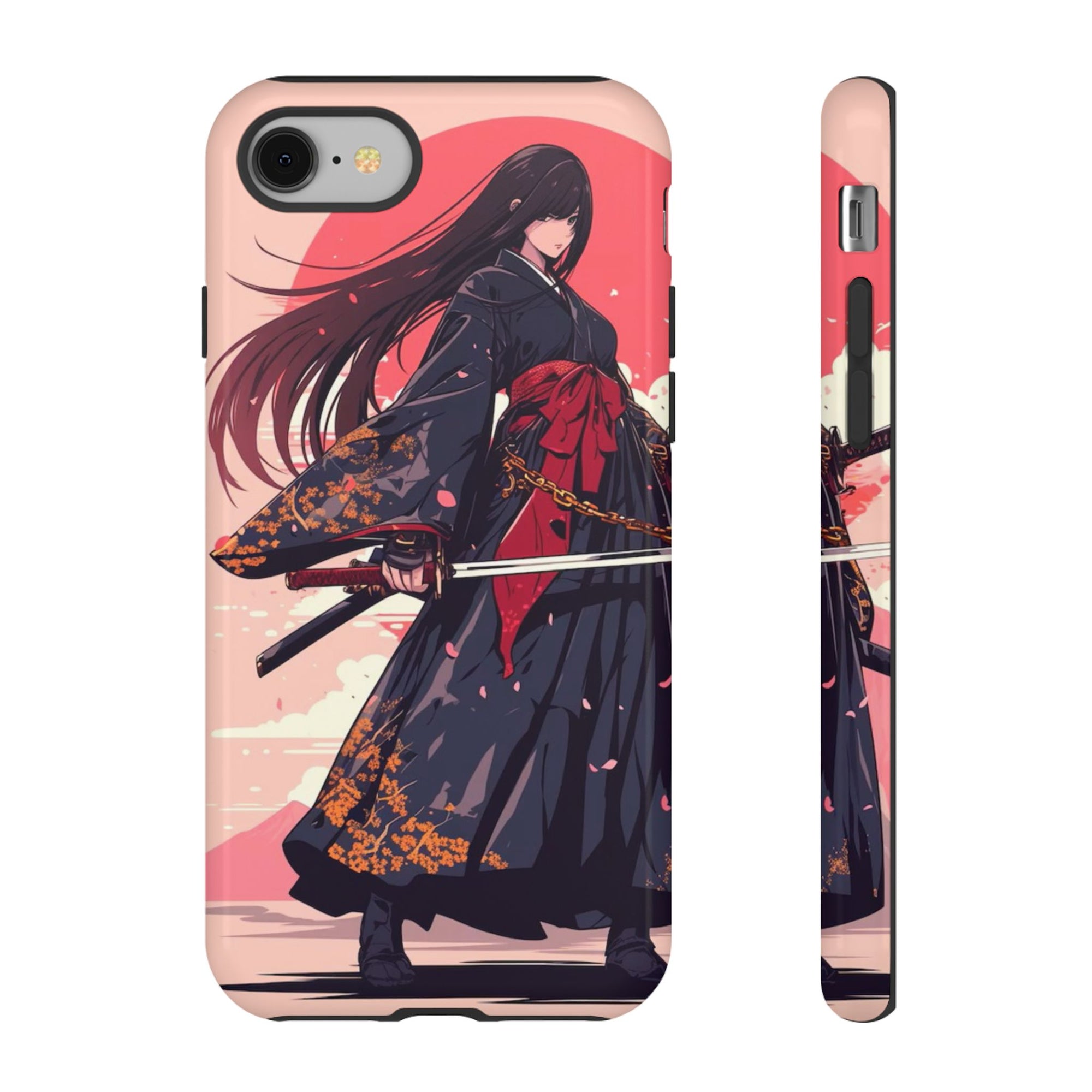 Stylish Phone Case with Warrior Design, Tough Phone Cover for Anime Lovers, Gift for Gamers, Cute Phone Accessories, Unique Tech Gifts