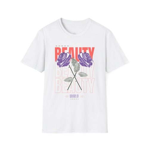 Beauty Floral Unisex Softstyle T-Shirt, Chic Casual Wear, Gift for Friends, Everyday Style, Trendy Graphic Tee, Summer Outfit