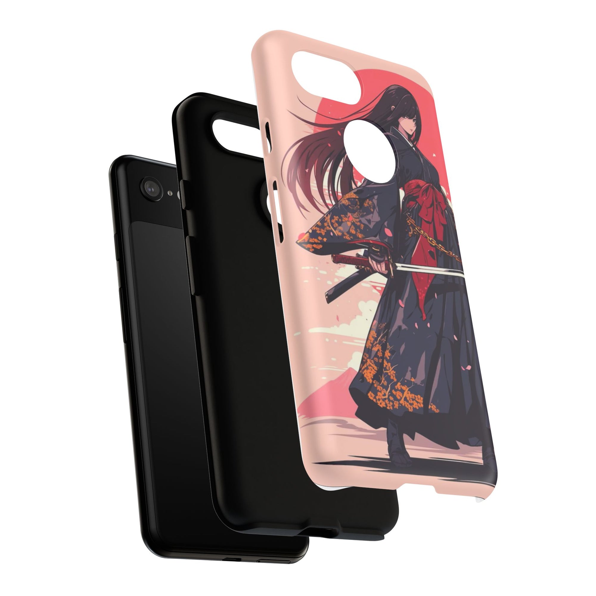 Stylish Phone Case with Warrior Design, Tough Phone Cover for Anime Lovers, Gift for Gamers, Cute Phone Accessories, Unique Tech Gifts