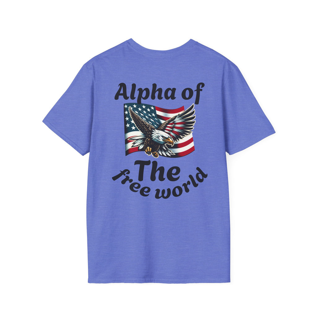 Patriotic Graphic T-Shirt, Unisex Softstyle Tee, Independence Day Gift, Freedom Apparel, Americana Clothing
