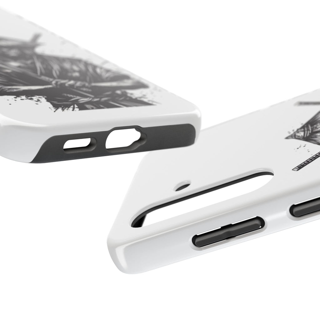 Samurai Tough Phone Cases, Rugged Smartphone Accessories, Durable Covers for Men, Unique Gifts for Him, Japanese Warrior Design