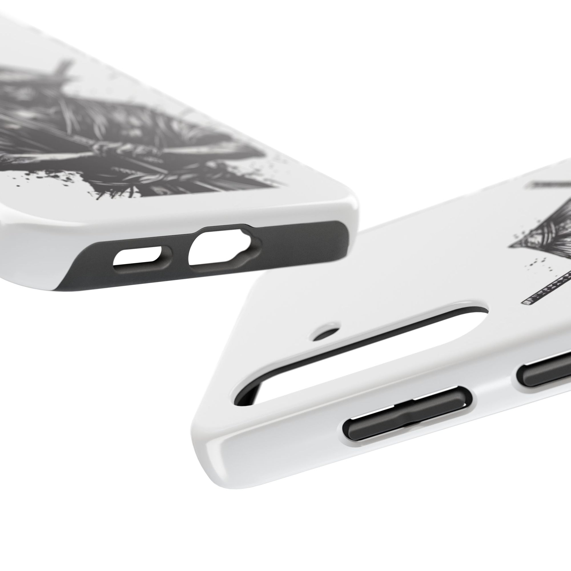 Samurai Tough Phone Cases, Rugged Smartphone Accessories, Durable Covers for Men, Unique Gifts for Him, Japanese Warrior Design