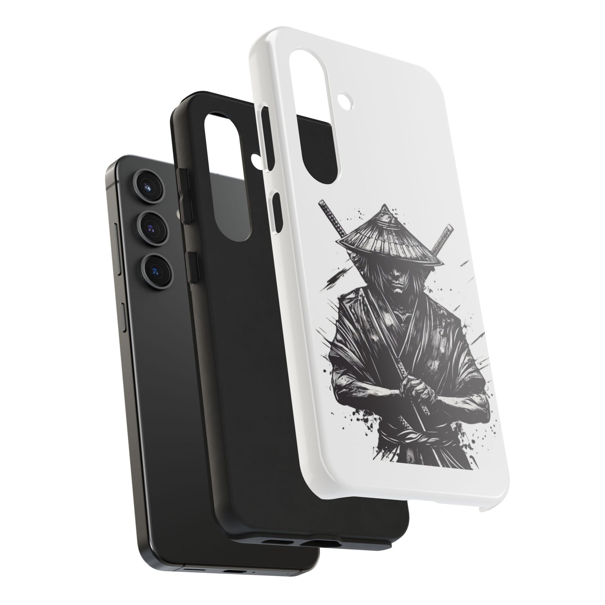 Samurai Tough Phone Cases, Rugged Smartphone Accessories, Durable Covers for Men, Unique Gifts for Him, Japanese Warrior Design