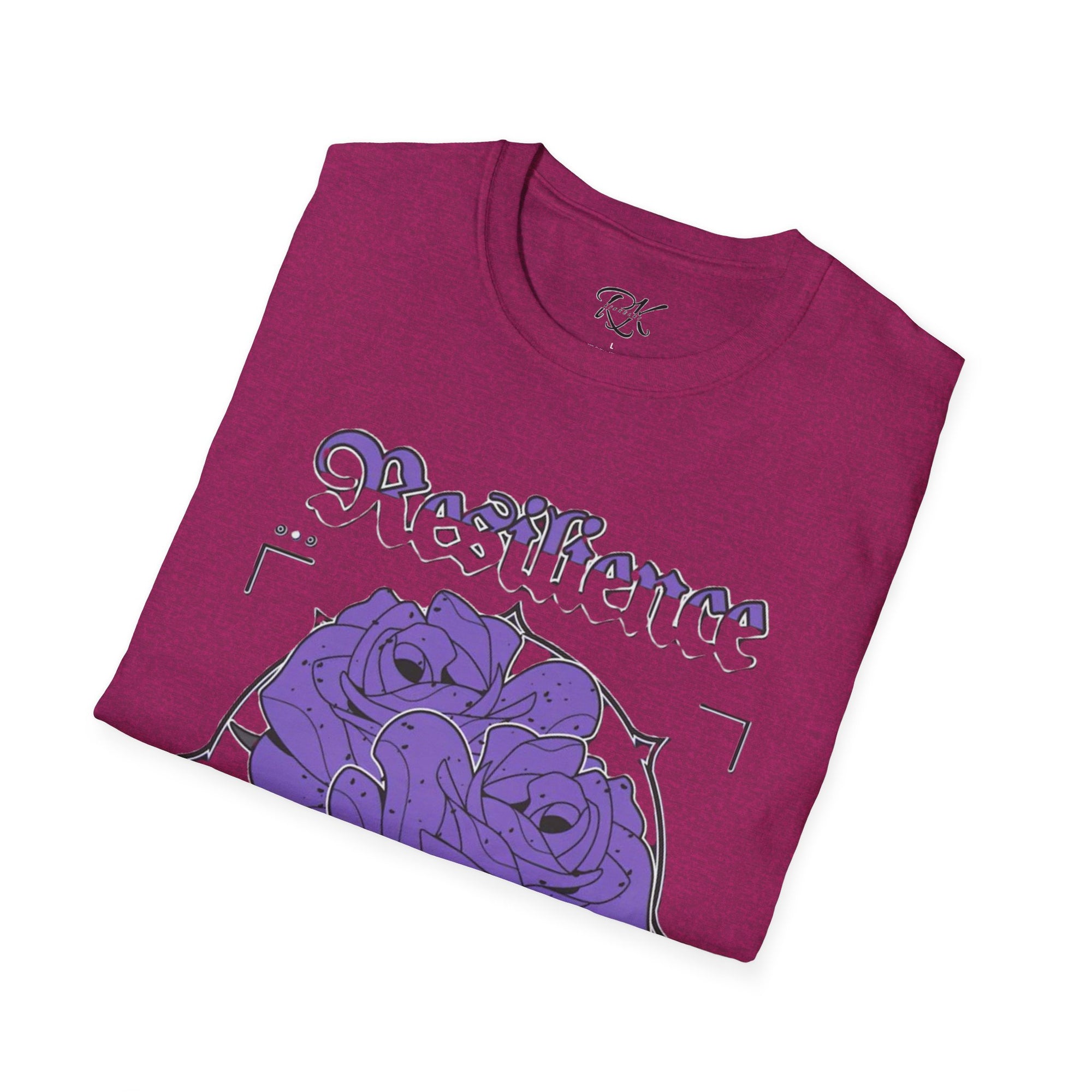 Purple Rose Graphic T-Shirt, Soft Stylish Tee, Unisex Floral Apparel, Gift for Her, Spring Outfit Idea, Vintage Aesthetic Top