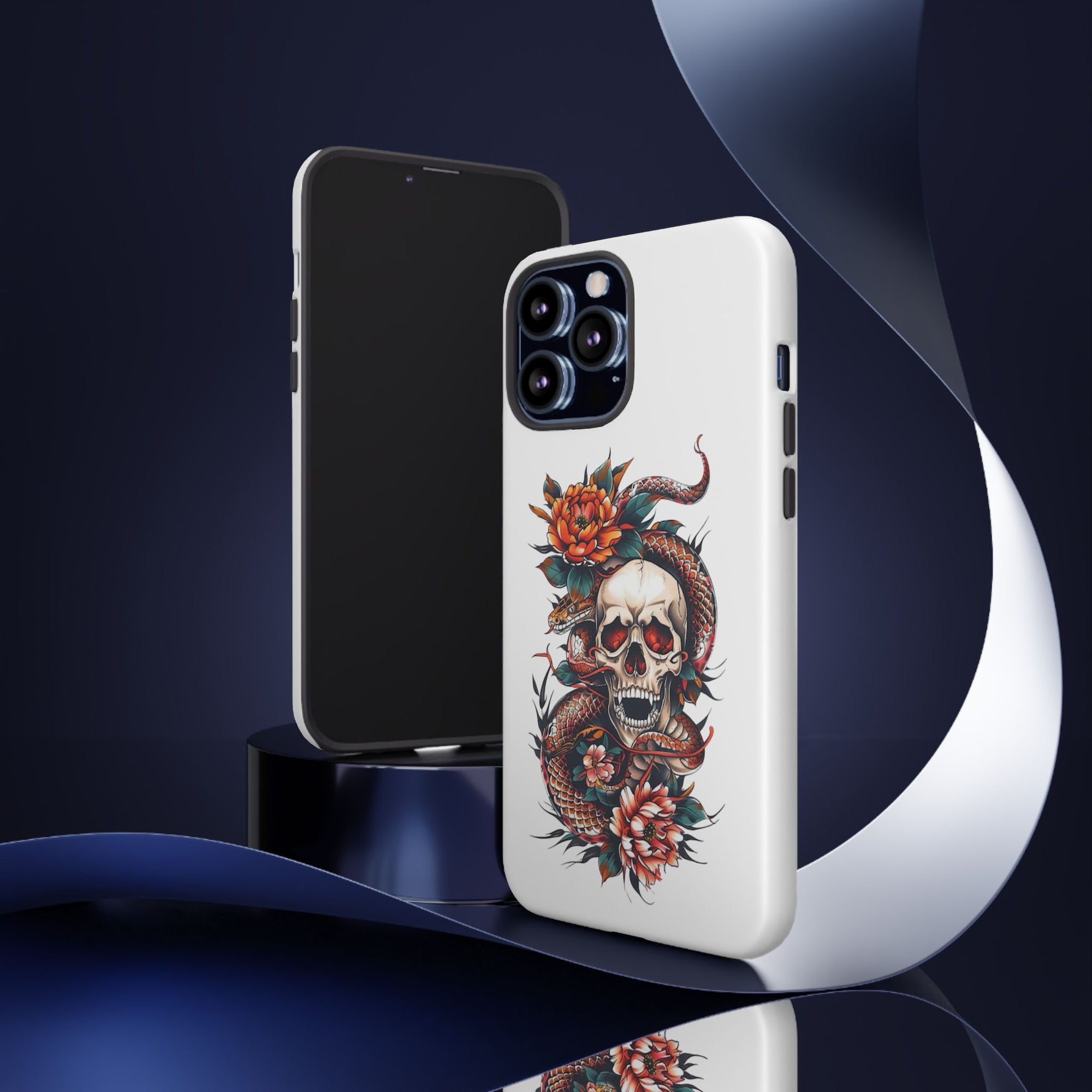 Tough Cases: Skull and Snake Phone Cases, Edgy Accessories, Alternative Fashion, Quirky Gift Ideas, Gothic Style
