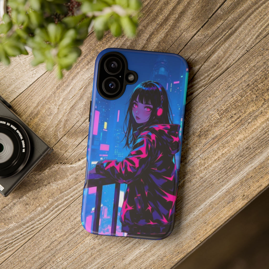 Futuristic Phone Case, Cyberpunk Aesthetic, Tough Phone Cover, Urban Style, Gift for Tech Lovers, Unique Phone Accessories, Streetwear [...]