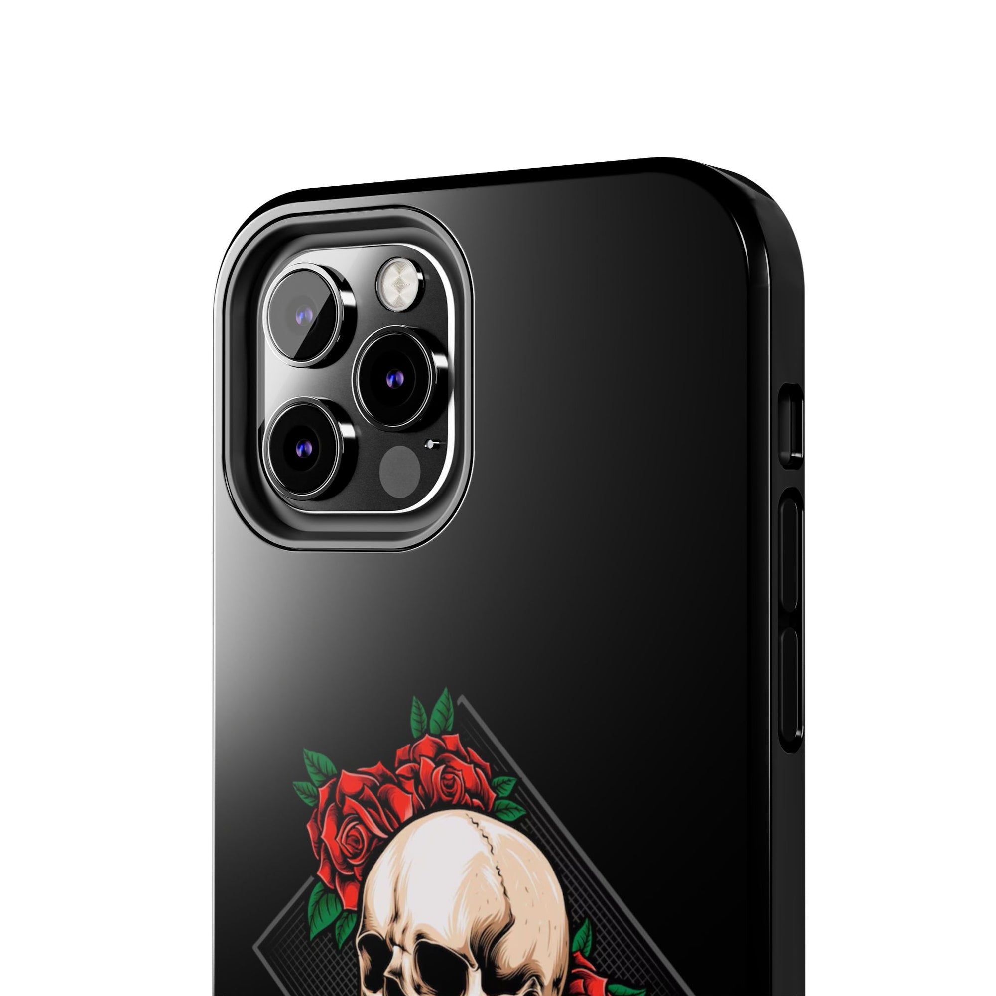 Tough Phone Cases with Skull and Roses Design | Edgy Protection, iPhone & Android Covers, Gothic Gifts, Unique Phone Accessories