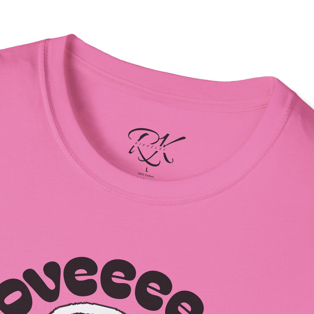 I love Herrrrr Cute Cartoon Love T-Shirt, Unisex Softstyle Tee, Perfect for Gifts, Casual Wear, Valentine's Day, Cute Character Apparel