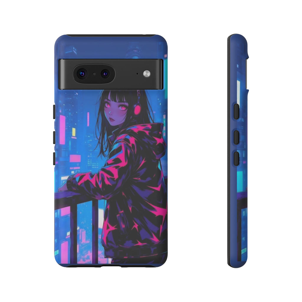 Futuristic Phone Case, Cyberpunk Aesthetic, Tough Phone Cover, Urban Style, Gift for Tech Lovers, Unique Phone Accessories, Streetwear [...]
