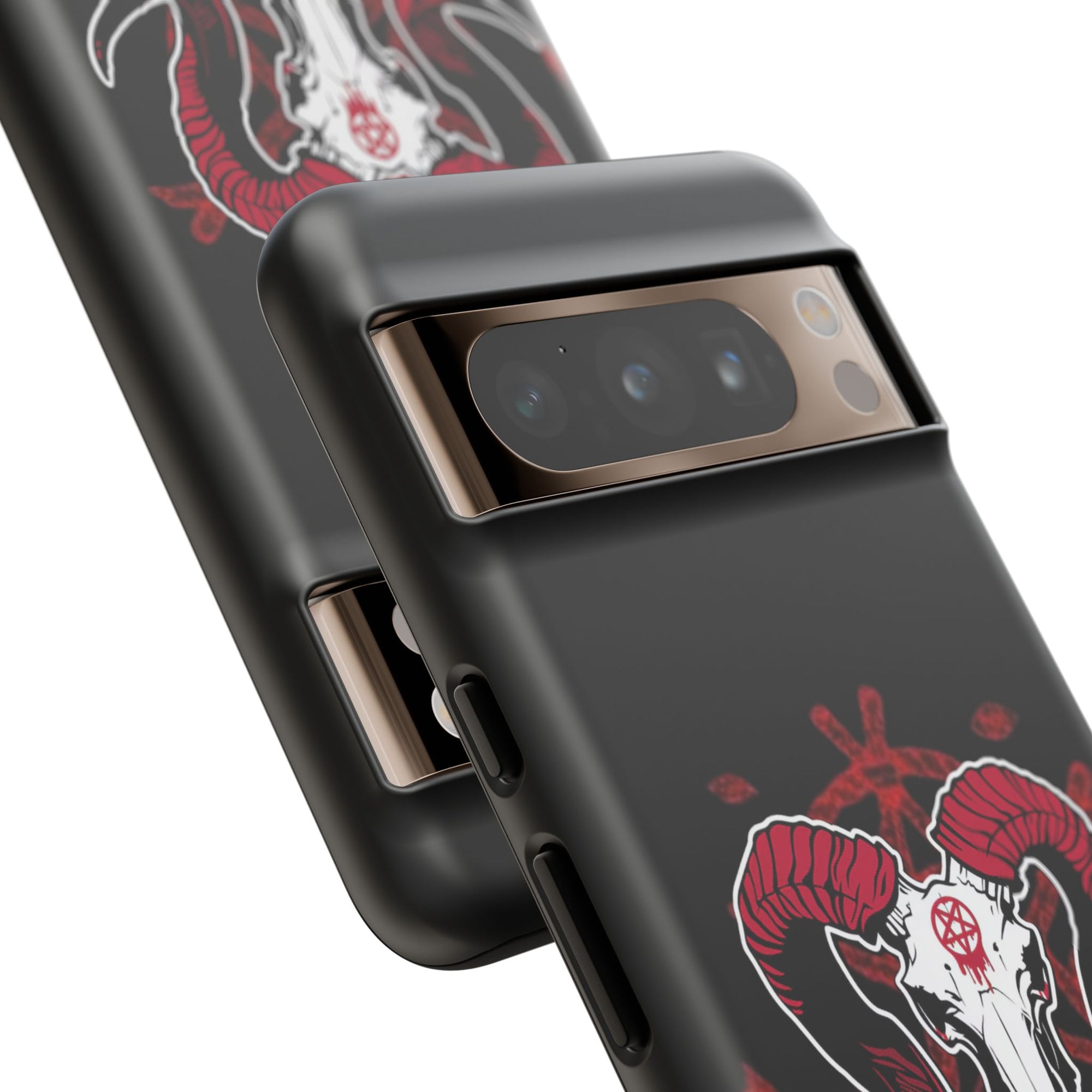 Tough Cases: Dark Aesthetic Phone Case, Gothic Phone Cover, Unique Gift for Him, Occult Design, Animal Skull Artwork, Halloween Decor
