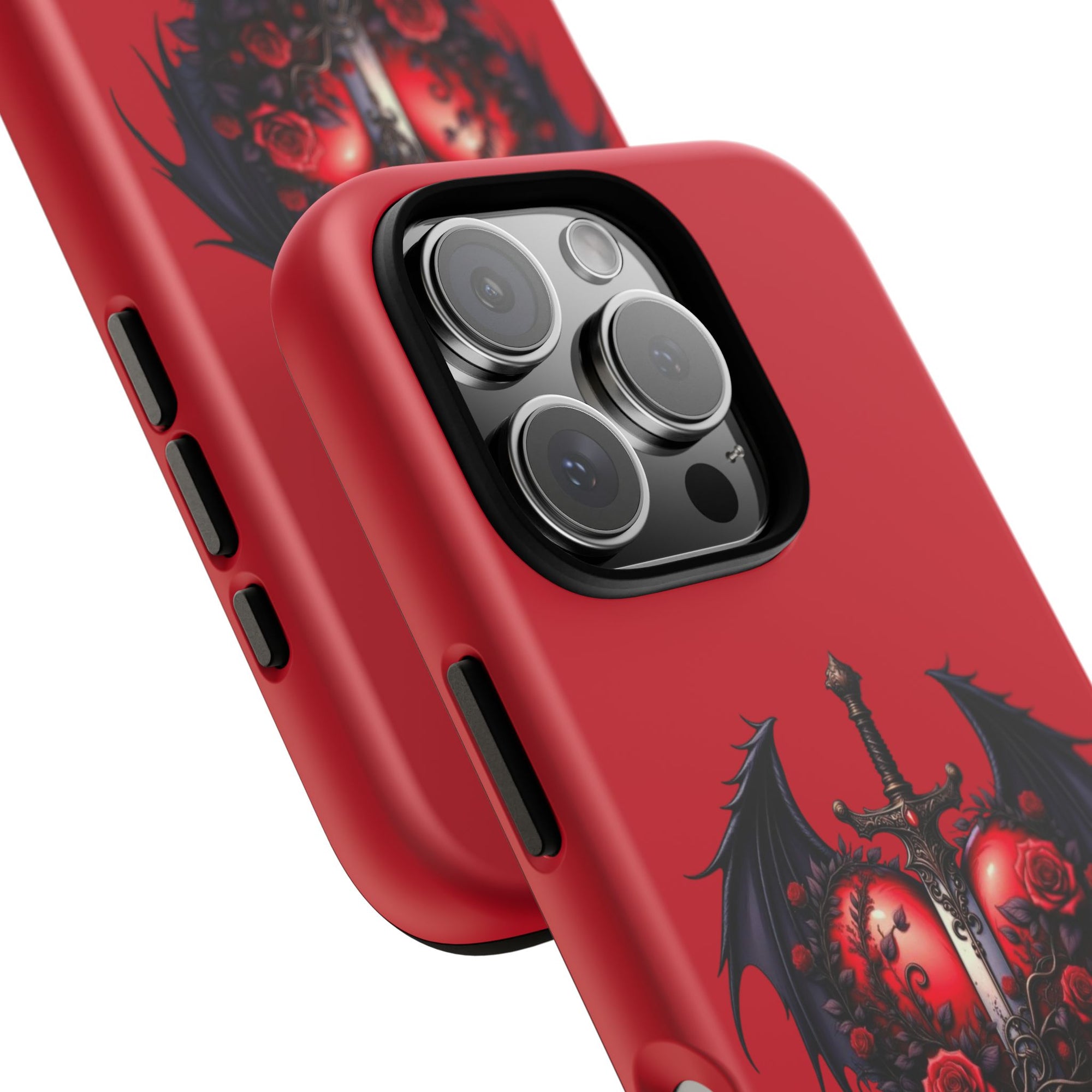 Tough Cases - Gothic Heart Phone Case, Edgy Accessories for Him, Unique Gifts for Her, Valentine's Day, Birthday, Artsy Phone Cover