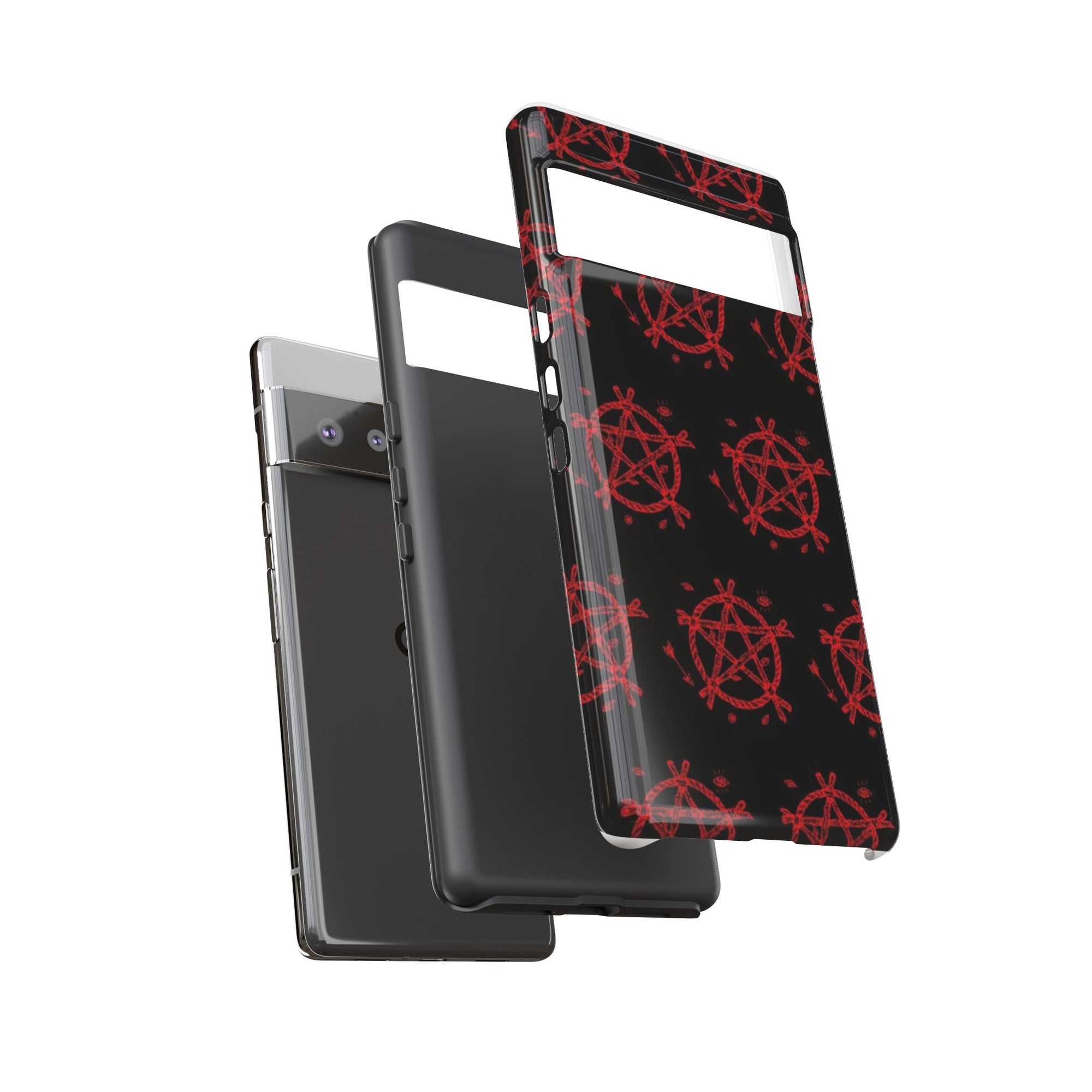 Anarchist iPhone Case, Tough Phone Cover, Punk Style Accessory, Unique Gift for Rebels, Goth Aesthetic Phone Case