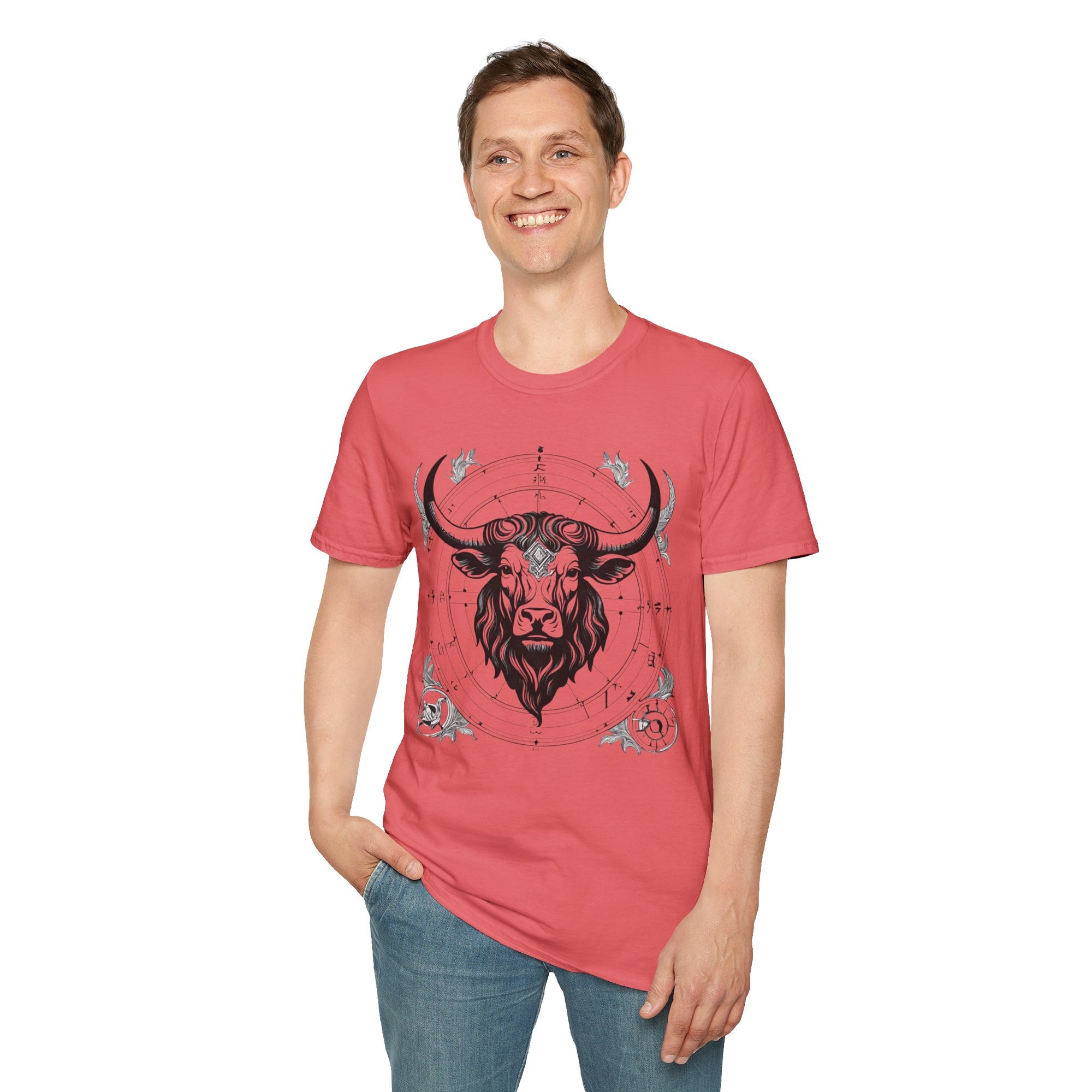 Taurus Zodiac T-Shirt, Astrology Tee, Horoscope Gift, Unisex Softstyle Shirt, Birthday Apparel, Taurus Constellation Top