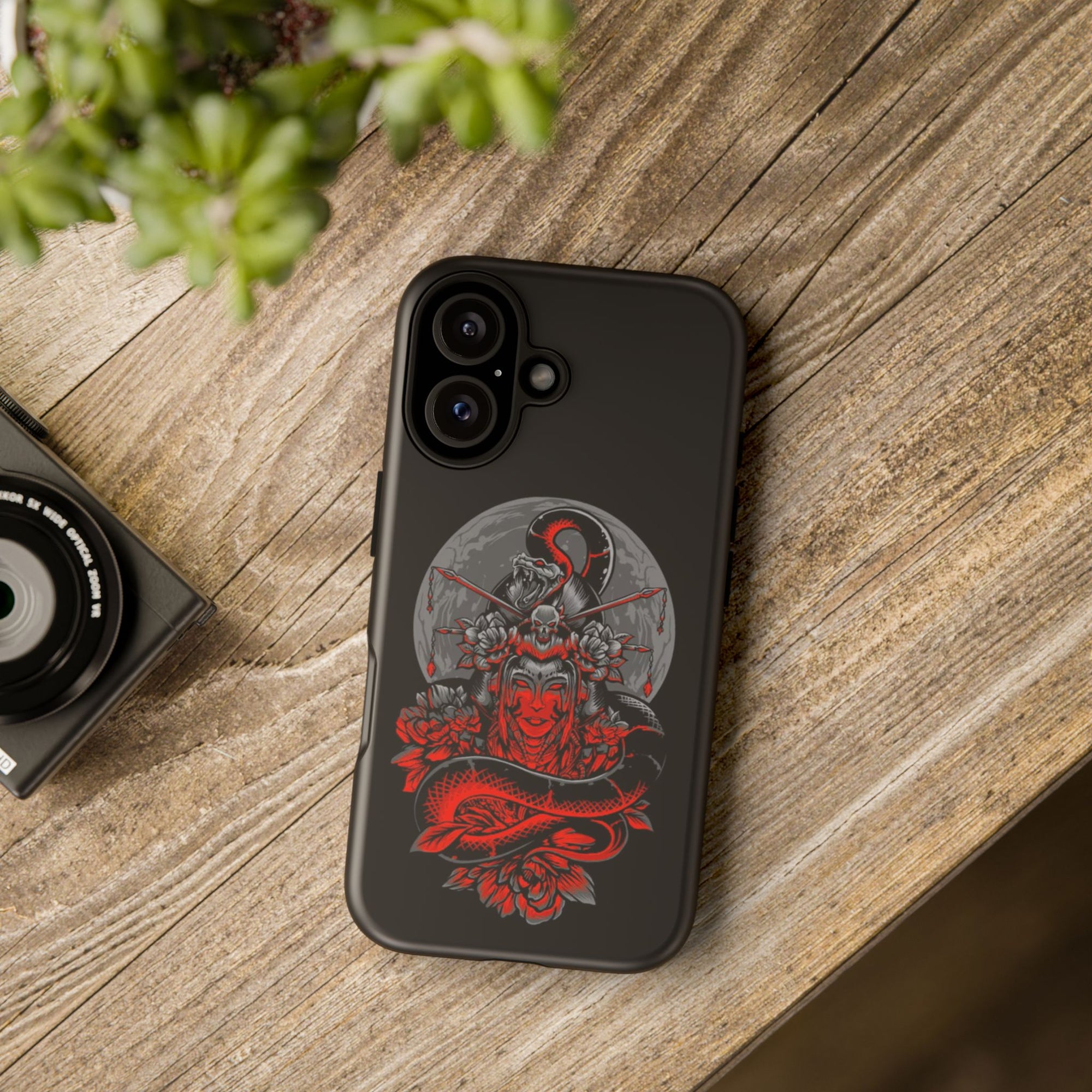 Tough Cases for iPhone, Dragon & Warrior Design, Durable Phone Protection, Perfect Gift for Tech Lovers, Unique Gifting