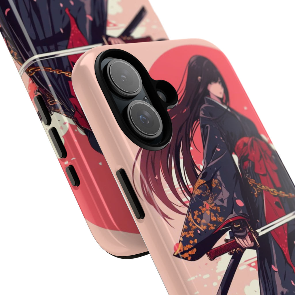 Stylish Phone Case with Warrior Design, Tough Phone Cover for Anime Lovers, Gift for Gamers, Cute Phone Accessories, Unique Tech Gifts