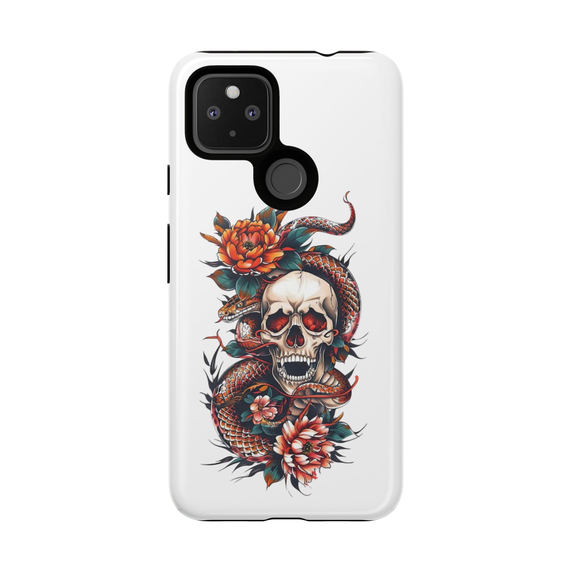 Tough Cases: Skull and Snake Phone Cases, Edgy Accessories, Alternative Fashion, Quirky Gift Ideas, Gothic Style
