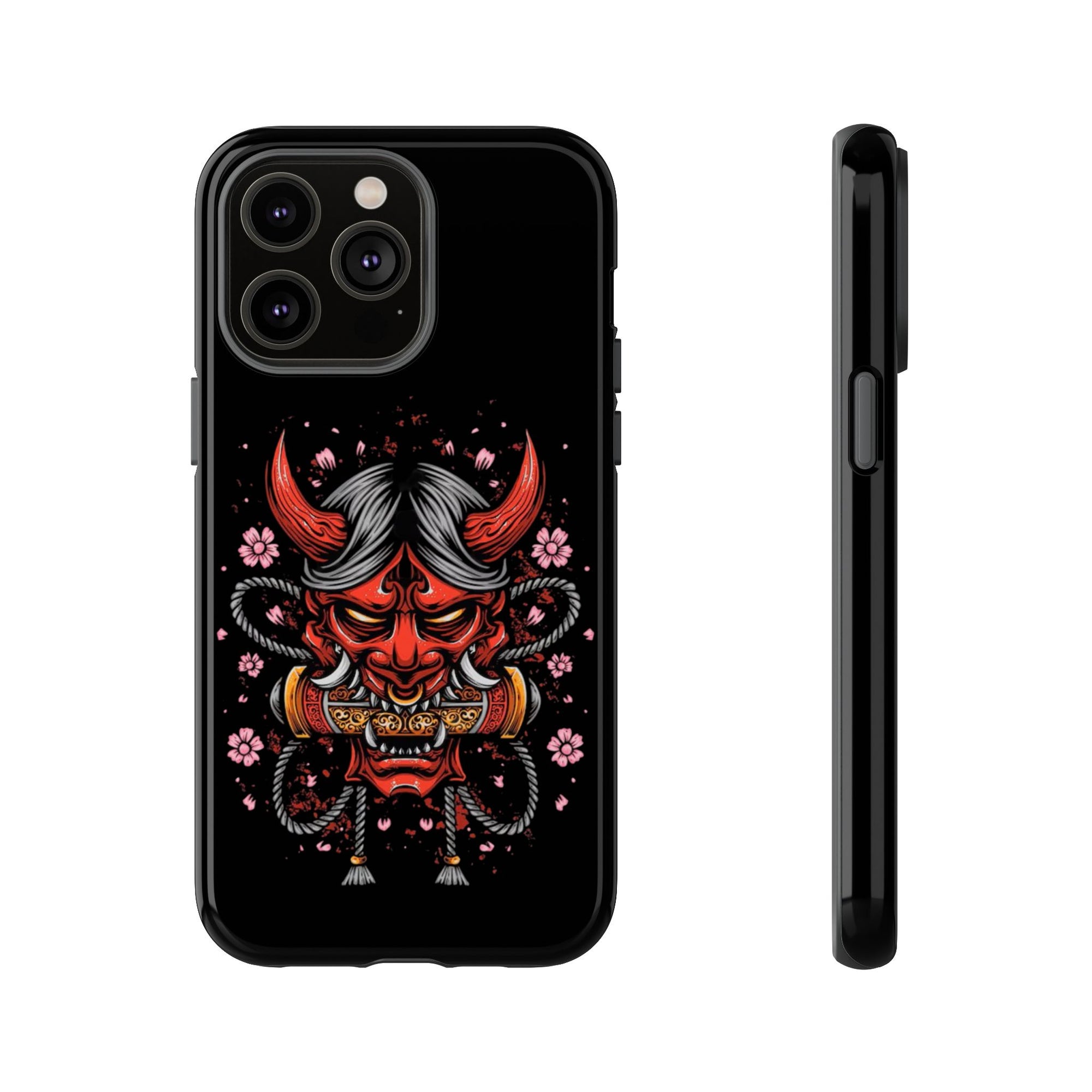 Tough Cases: Fierce Demon Phone Case, Edgy Phone Cover, Protect Your Device, Gift for Anime Fans, Unique Artwork Case