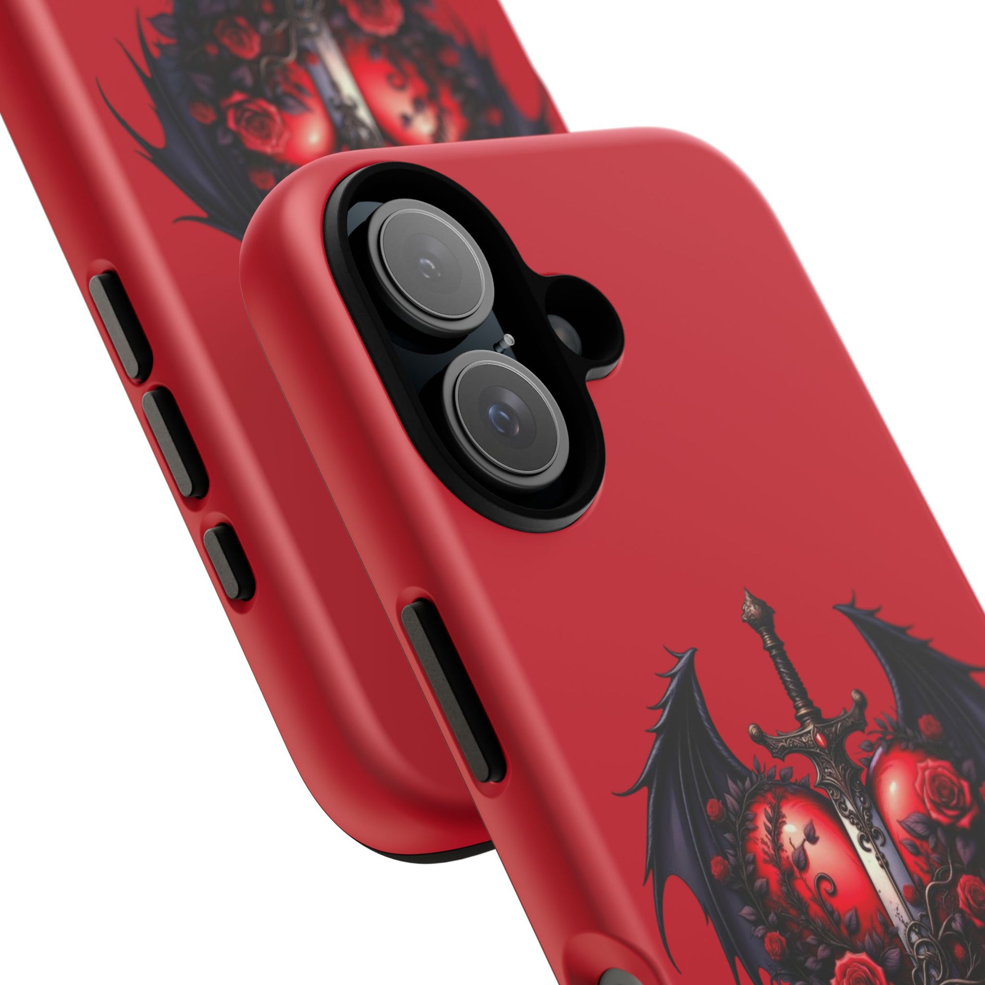 Tough Cases - Gothic Heart Phone Case, Edgy Accessories for Him, Unique Gifts for Her, Valentine's Day, Birthday, Artsy Phone Cover