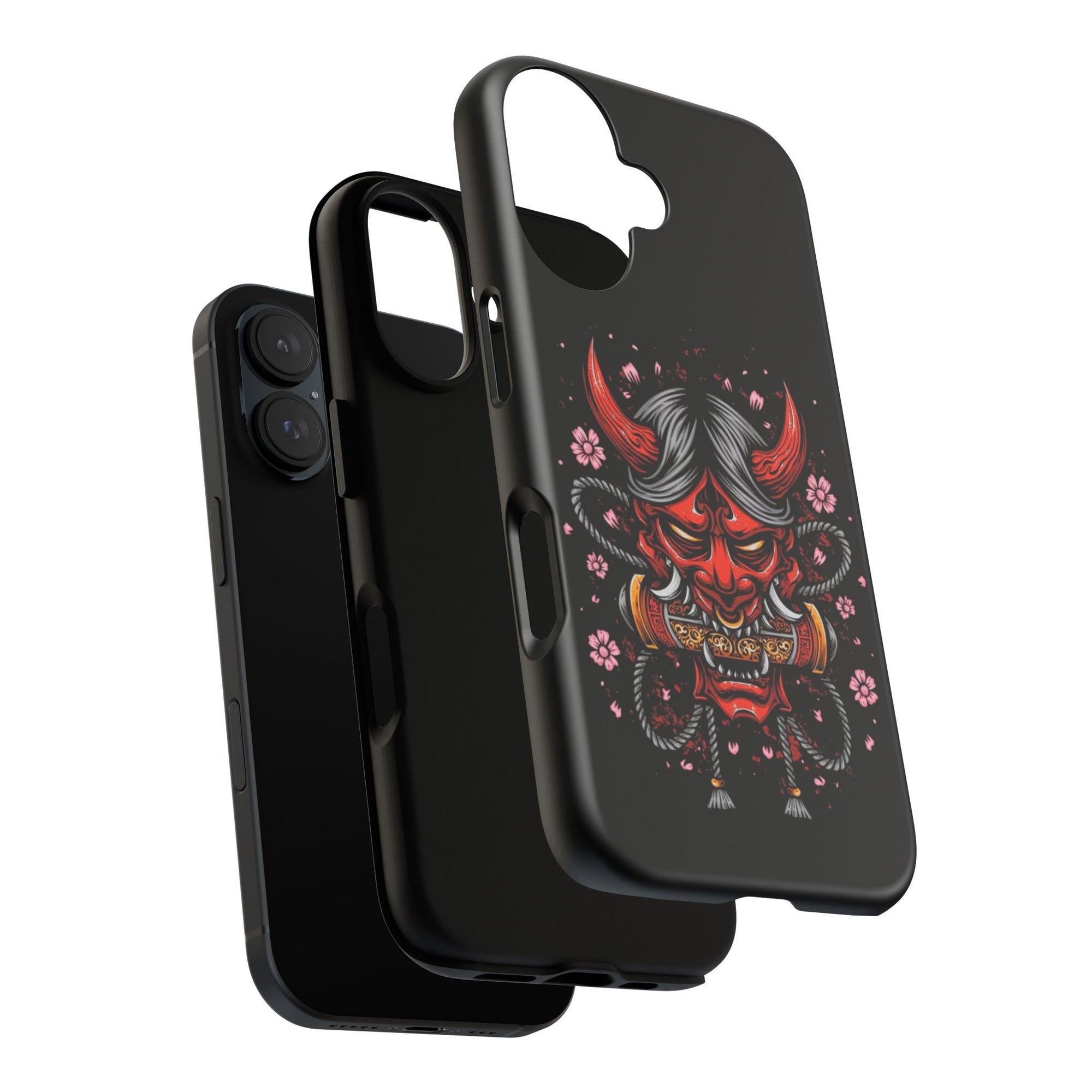 Tough Cases: Fierce Demon Phone Case, Edgy Phone Cover, Protect Your Device, Gift for Anime Fans, Unique Artwork Case