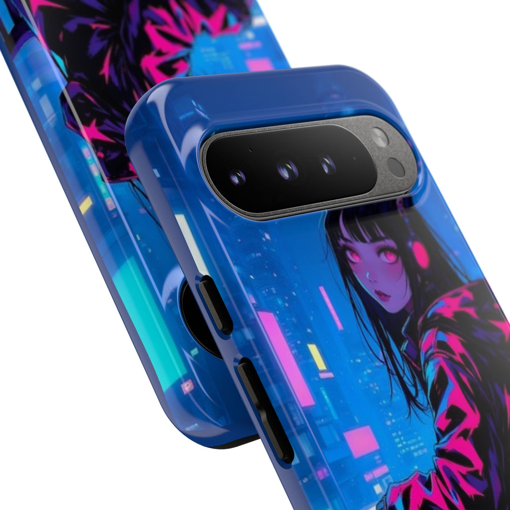Futuristic Phone Case, Cyberpunk Aesthetic, Tough Phone Cover, Urban Style, Gift for Tech Lovers, Unique Phone Accessories, Streetwear [...]