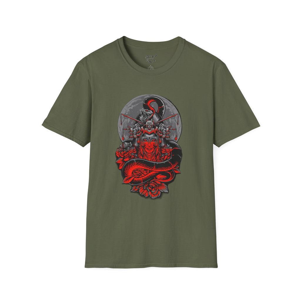 Warrior Spirit Unisex Softstyle T-Shirt, Graphic Tee, Trendy Streetwear, Gifts for Him, Casual Wear, Unique Design