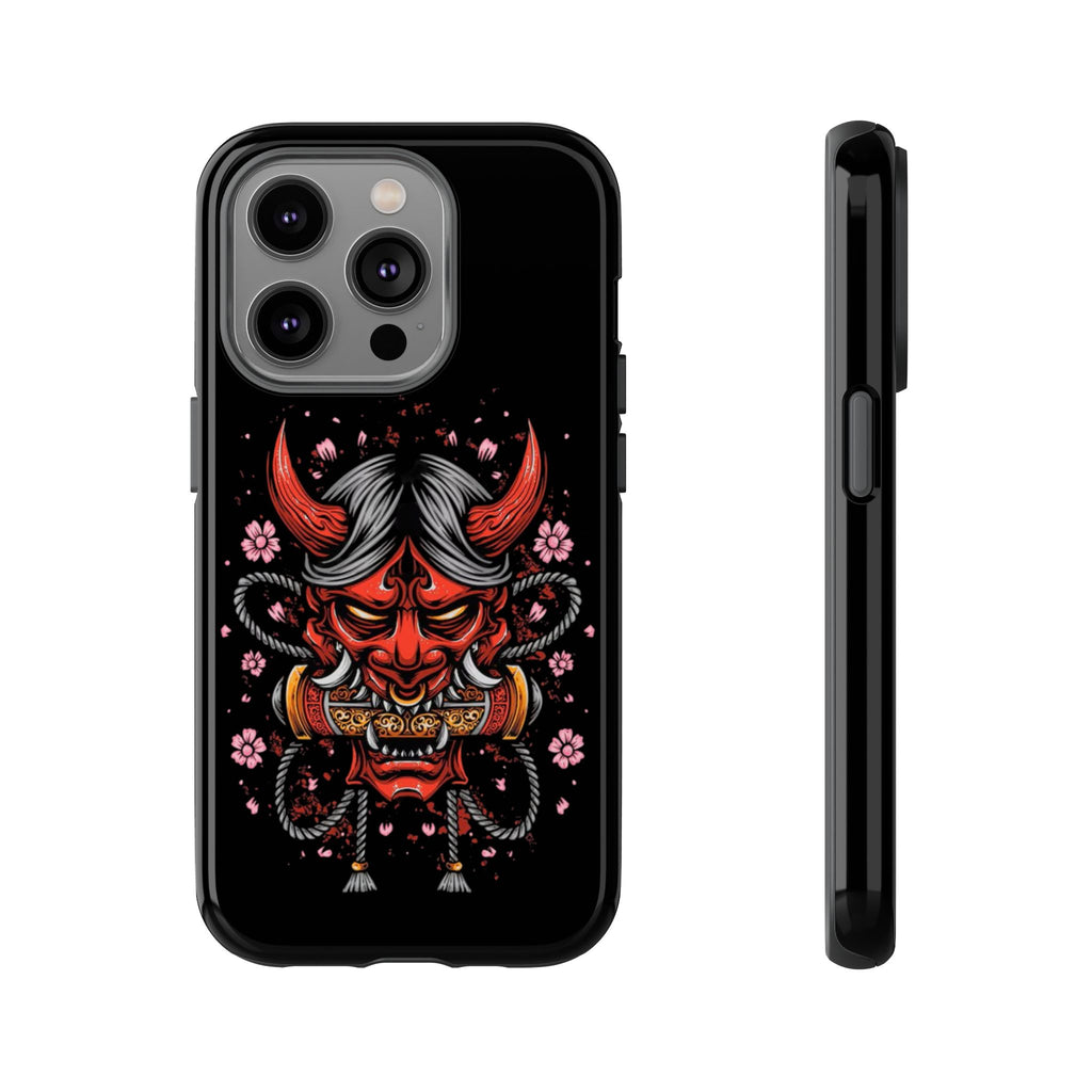 Tough Cases: Fierce Demon Phone Case, Edgy Phone Cover, Protect Your Device, Gift for Anime Fans, Unique Artwork Case