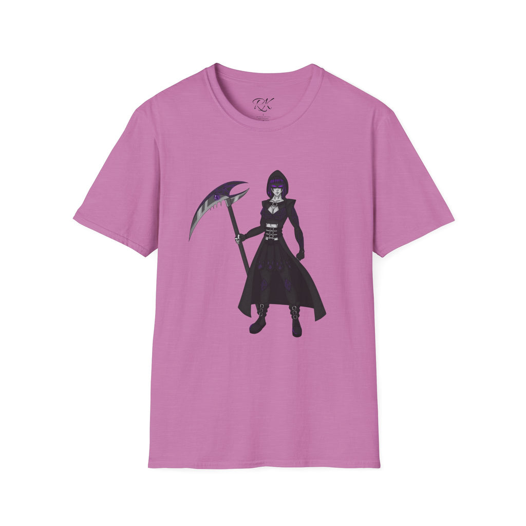 Gothic Fantasy T-Shirt, Unisex Softstyle Tee, Halloween Costume, Creepy Graphic Tee, Gift for Gamers, Unique Graphic Shirt