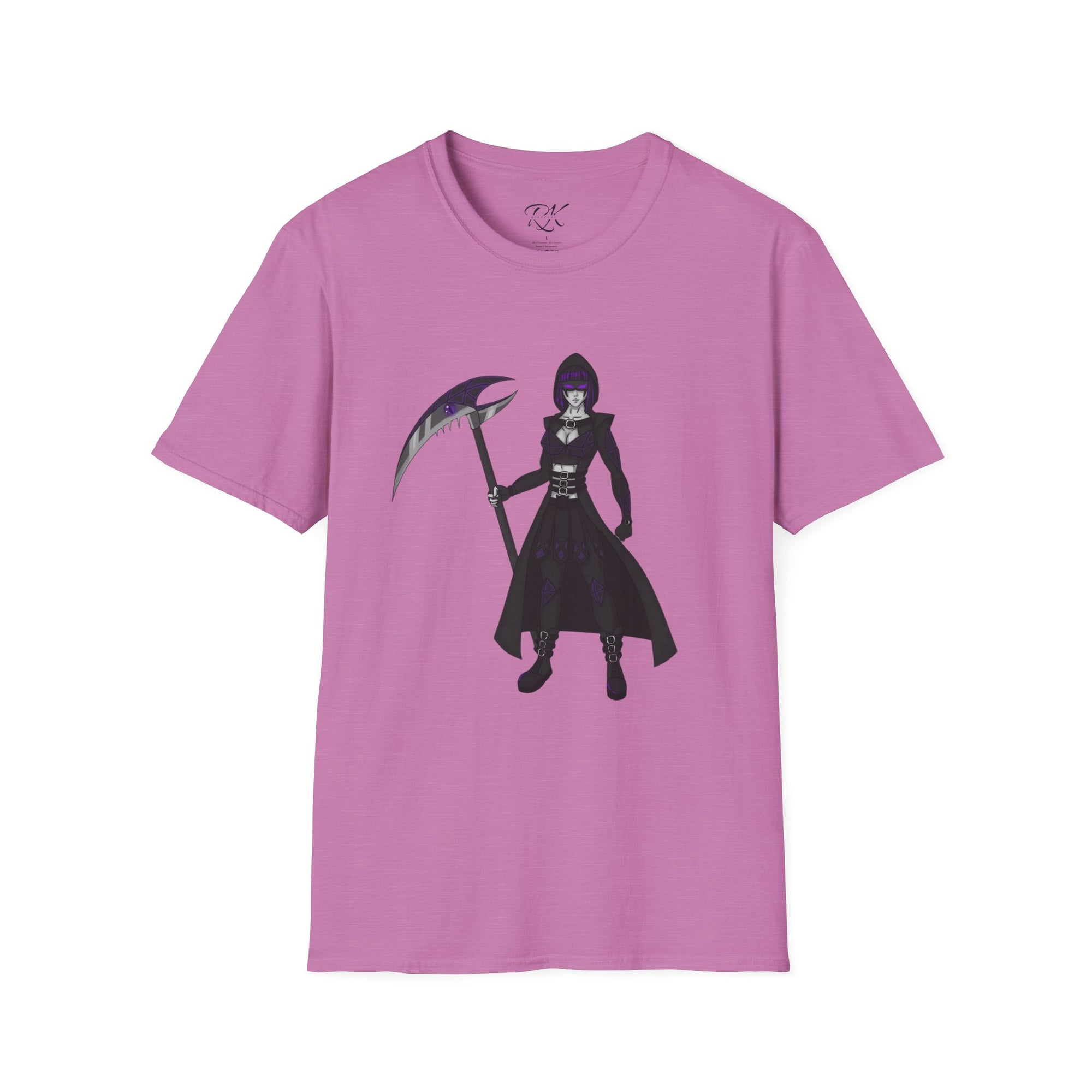 Gothic Fantasy T-Shirt, Unisex Softstyle Tee, Halloween Costume, Creepy Graphic Tee, Gift for Gamers, Unique Graphic Shirt