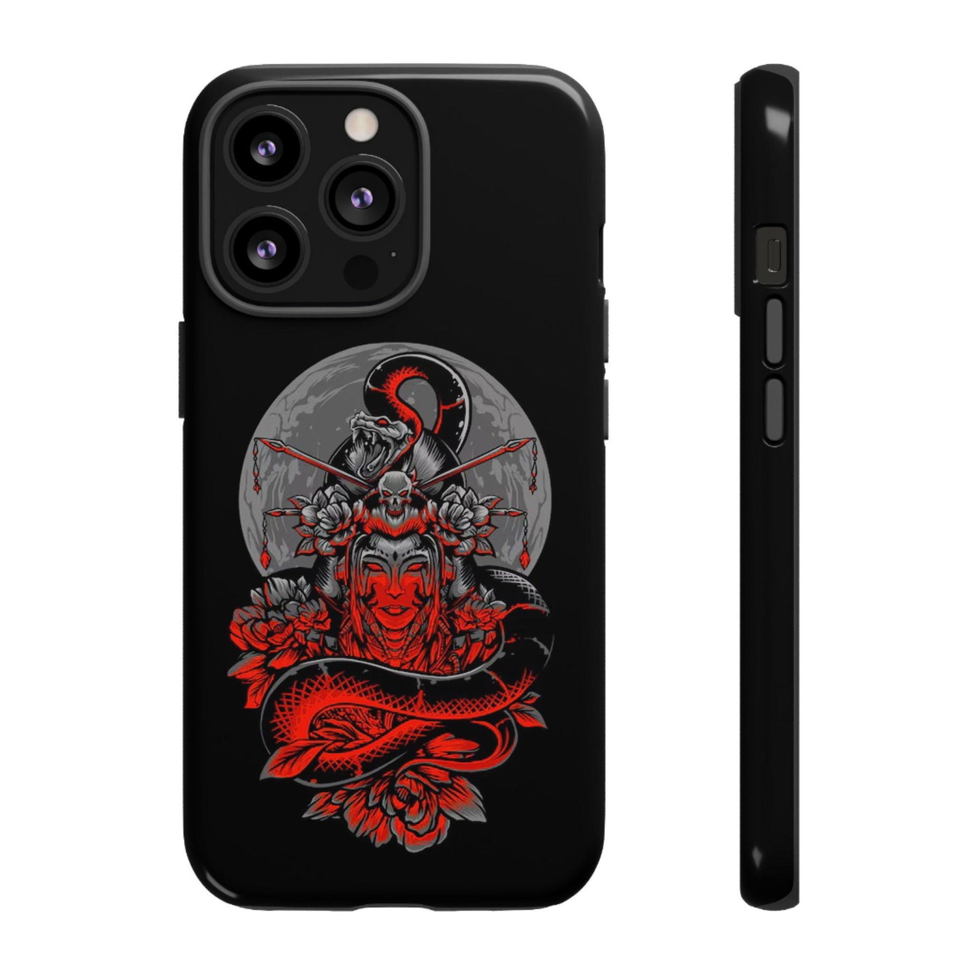Tough Cases for iPhone, Dragon & Warrior Design, Durable Phone Protection, Perfect Gift for Tech Lovers, Unique Gifting