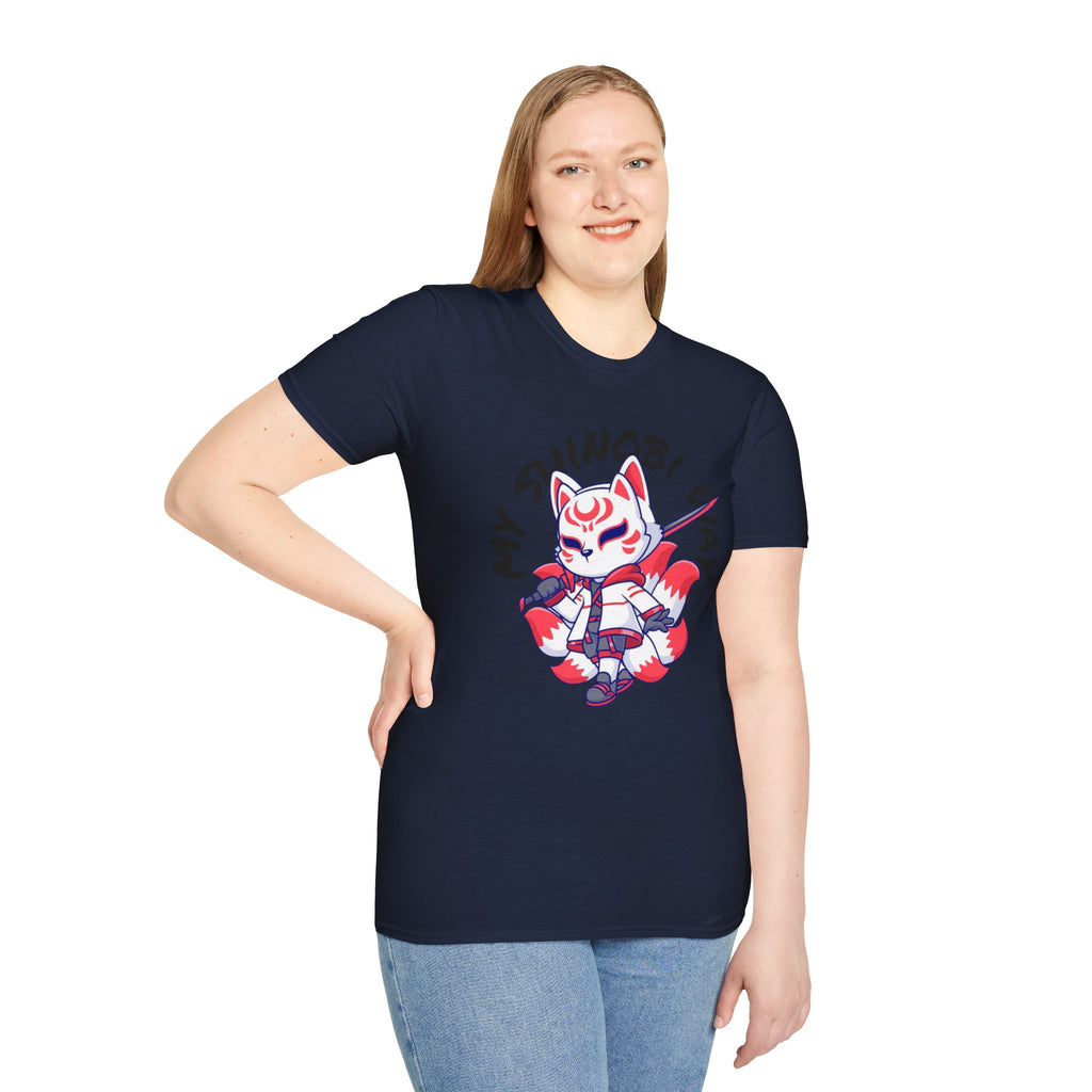 Unisex Anime T-Shirt - 'My Shinobi Pal' Graphic Tee, Comfortable Streetwear, Gift for Anime Lovers, Casual Wear, Stylish Outfit