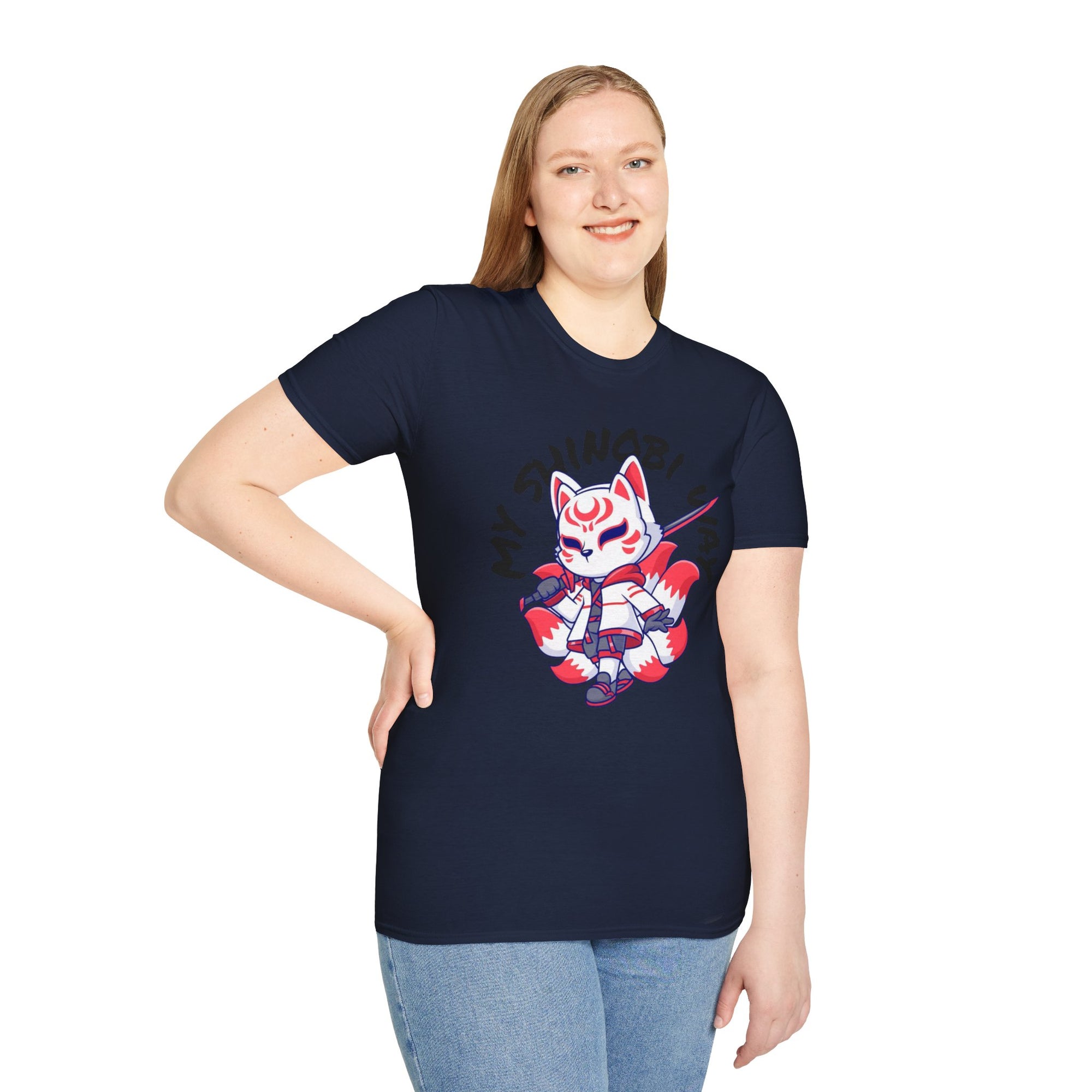 Unisex Anime T-Shirt - 'My Shinobi Pal' Graphic Tee, Comfortable Streetwear, Gift for Anime Lovers, Casual Wear, Stylish Outfit