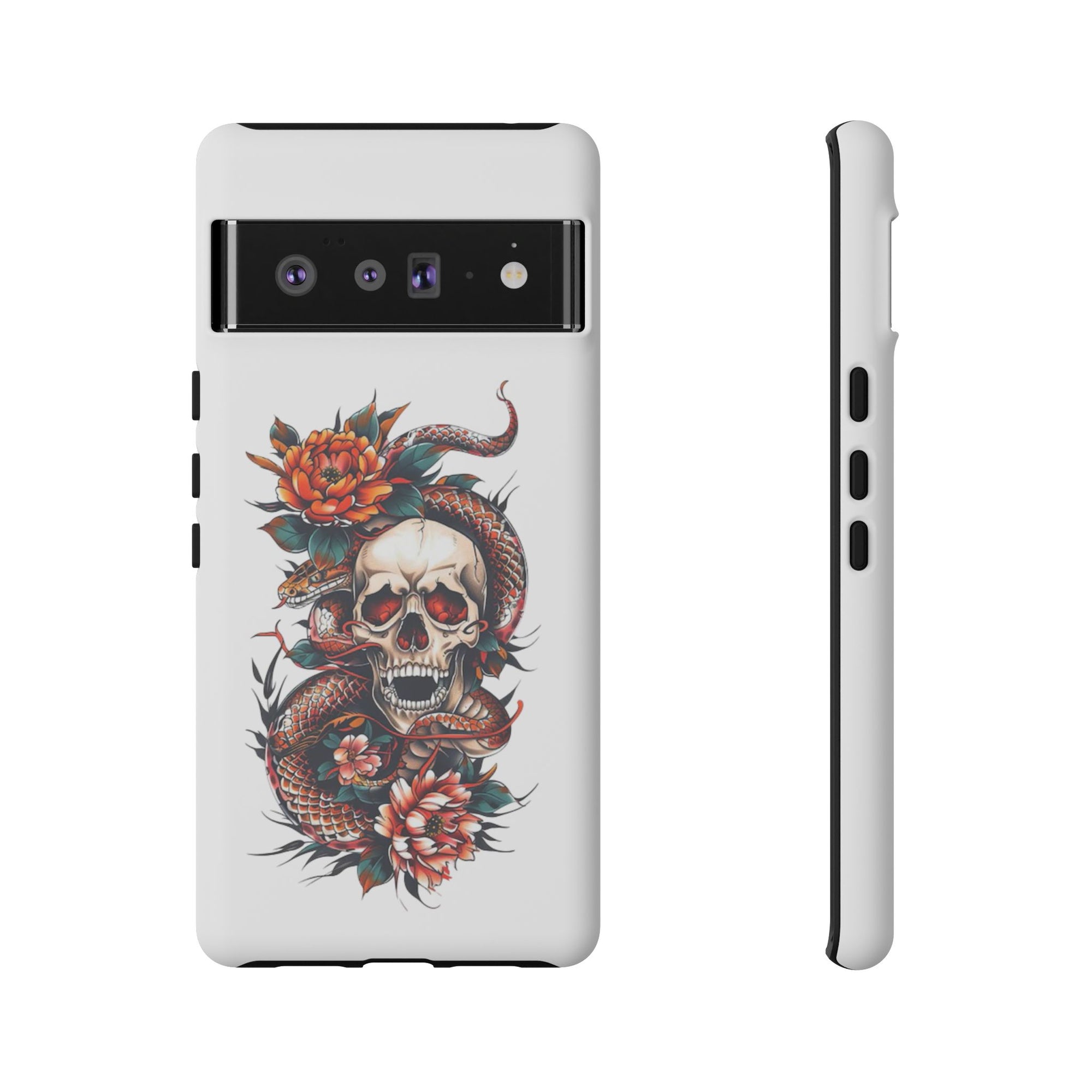 Tough Cases: Skull and Snake Phone Cases, Edgy Accessories, Alternative Fashion, Quirky Gift Ideas, Gothic Style