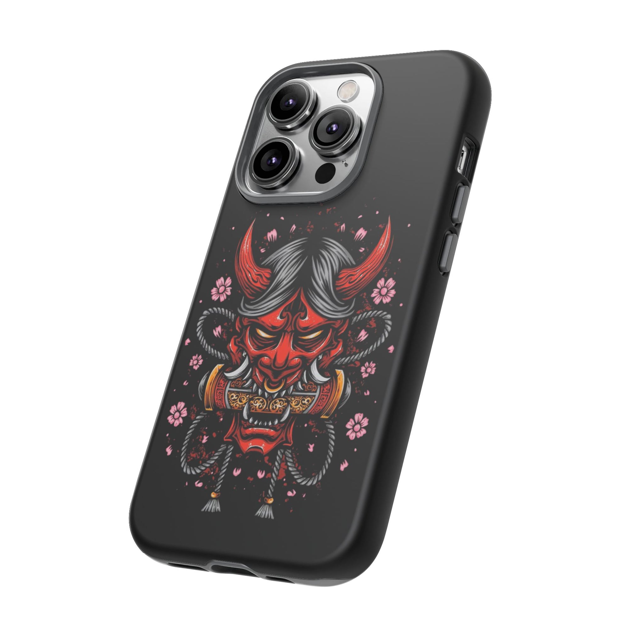 Tough Cases: Fierce Demon Phone Case, Edgy Phone Cover, Protect Your Device, Gift for Anime Fans, Unique Artwork Case
