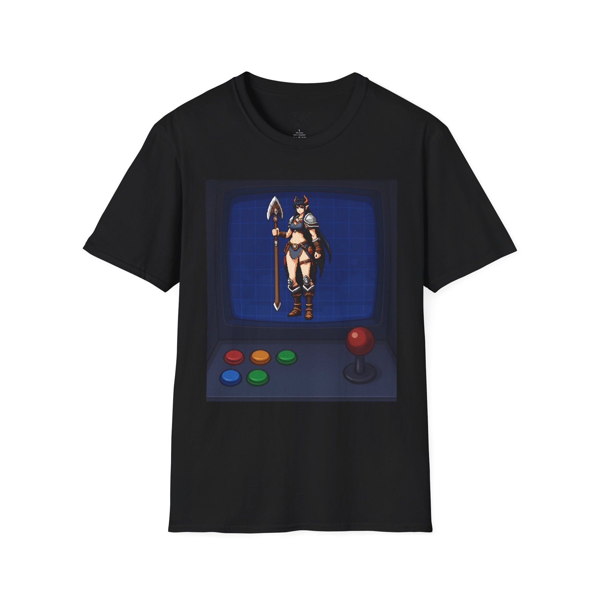 Unisex Barbarian Woman T-Shirt - Softstyle Graphic Tee for Gamers, Gifts for Her, Casual Wear, Birthday Present, Retro Style