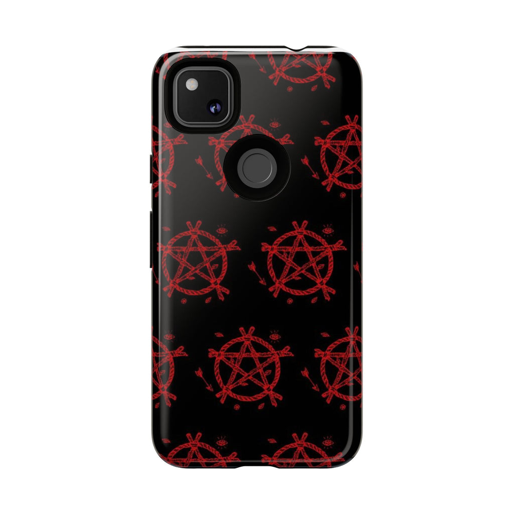 Anarchist iPhone Case, Tough Phone Cover, Punk Style Accessory, Unique Gift for Rebels, Goth Aesthetic Phone Case