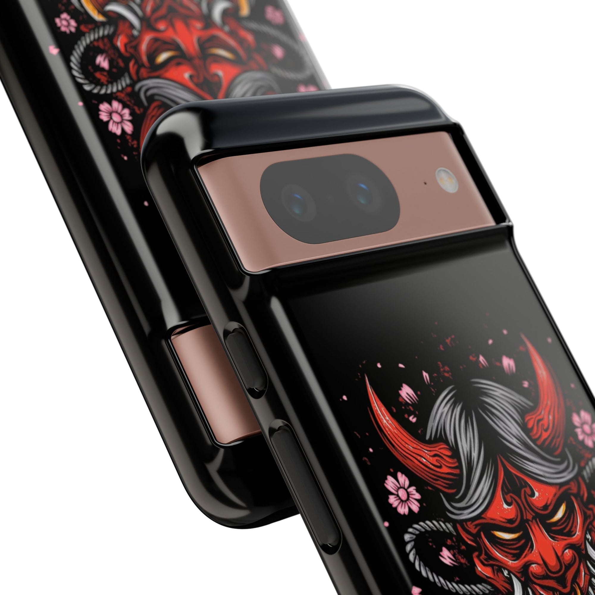 Tough Cases: Fierce Demon Phone Case, Edgy Phone Cover, Protect Your Device, Gift for Anime Fans, Unique Artwork Case