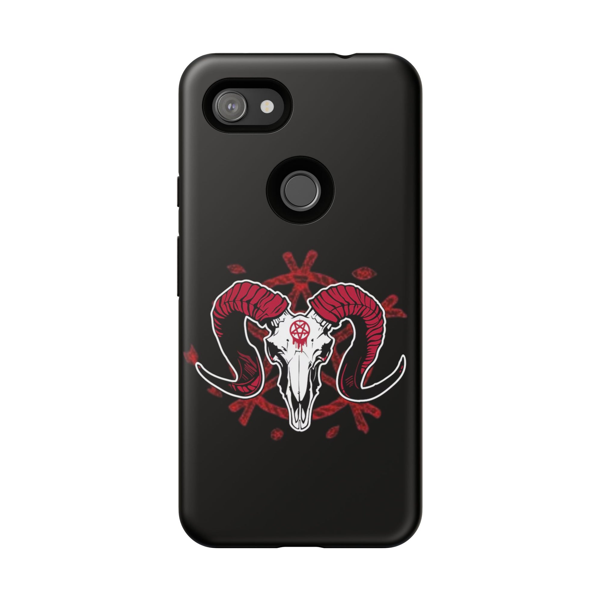 Tough Cases: Dark Aesthetic Phone Case, Gothic Phone Cover, Unique Gift for Him, Occult Design, Animal Skull Artwork, Halloween Decor