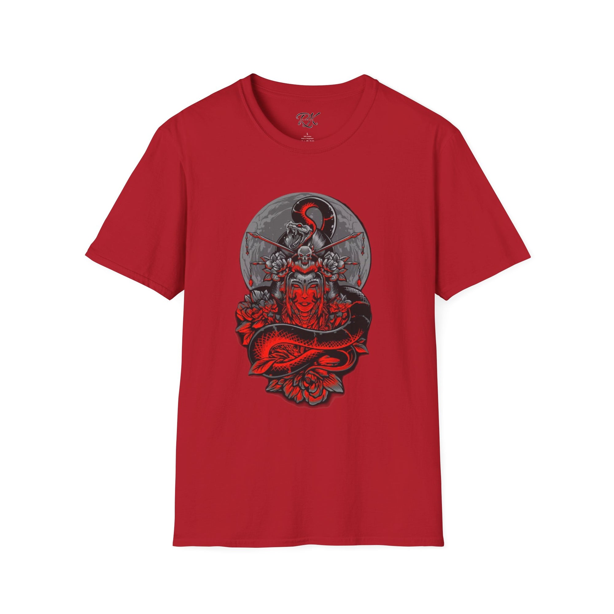 Warrior Spirit Unisex Softstyle T-Shirt, Graphic Tee, Trendy Streetwear, Gifts for Him, Casual Wear, Unique Design