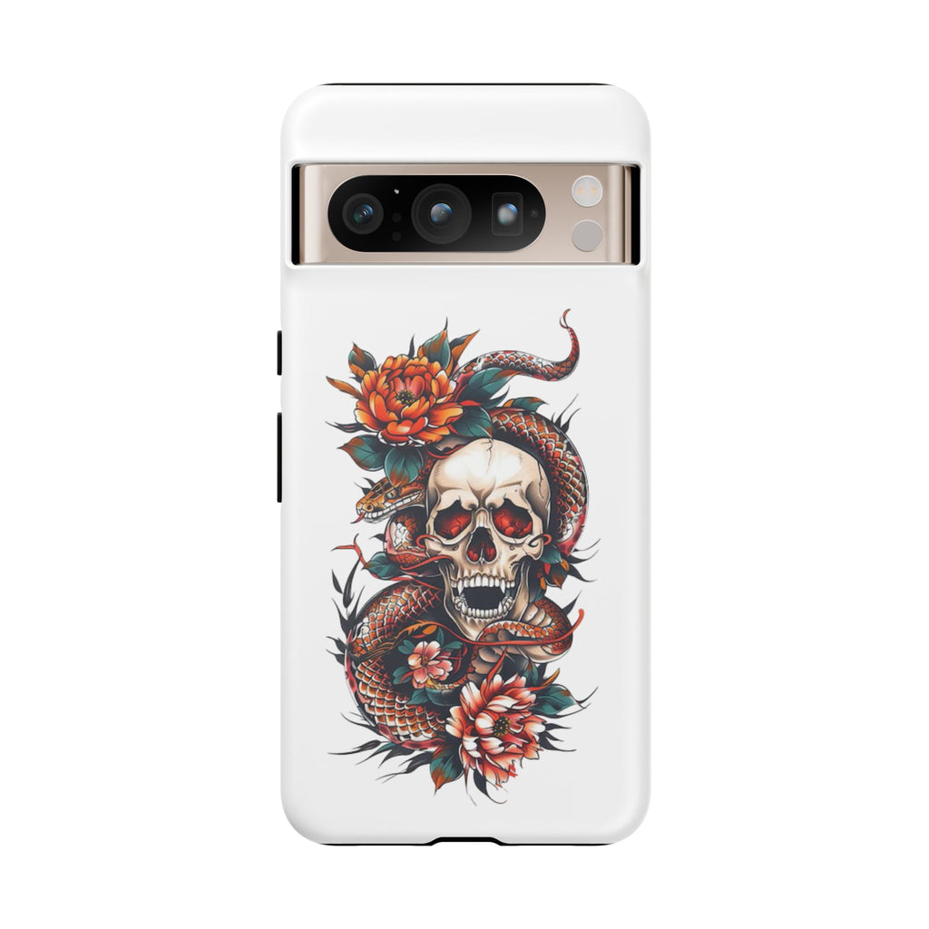 Tough Cases: Skull and Snake Phone Cases, Edgy Accessories, Alternative Fashion, Quirky Gift Ideas, Gothic Style